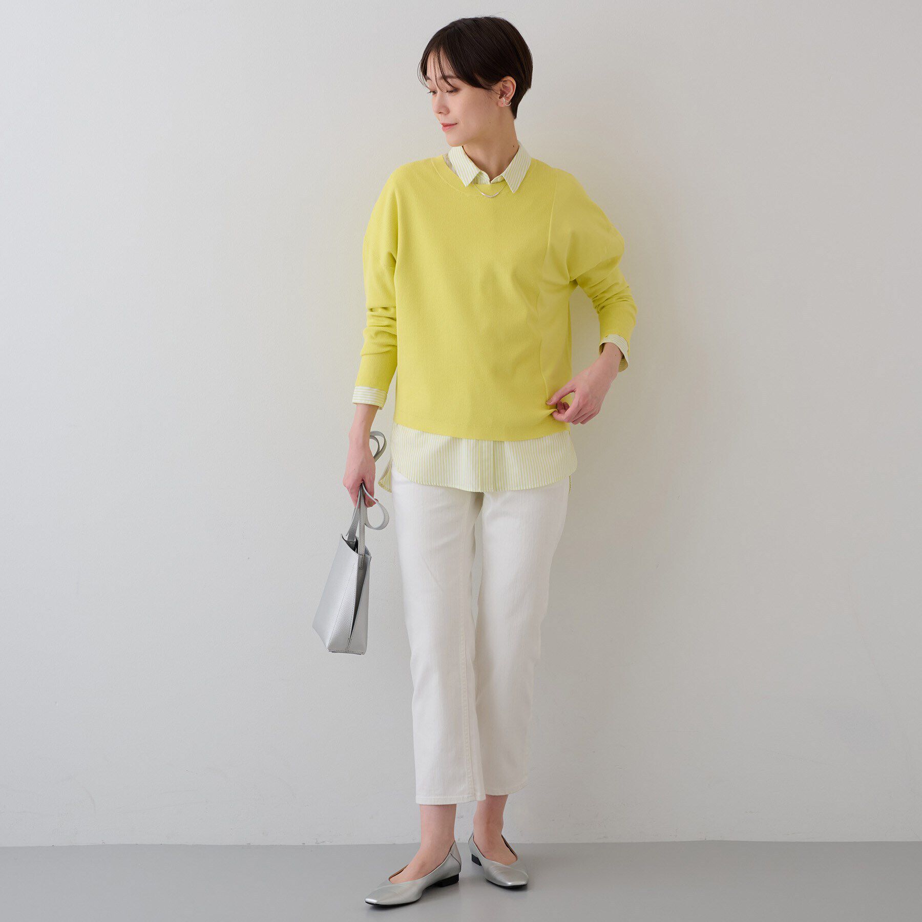 INDIVI「【合皮】スクエアトゥ フラットパンプス」|その他|