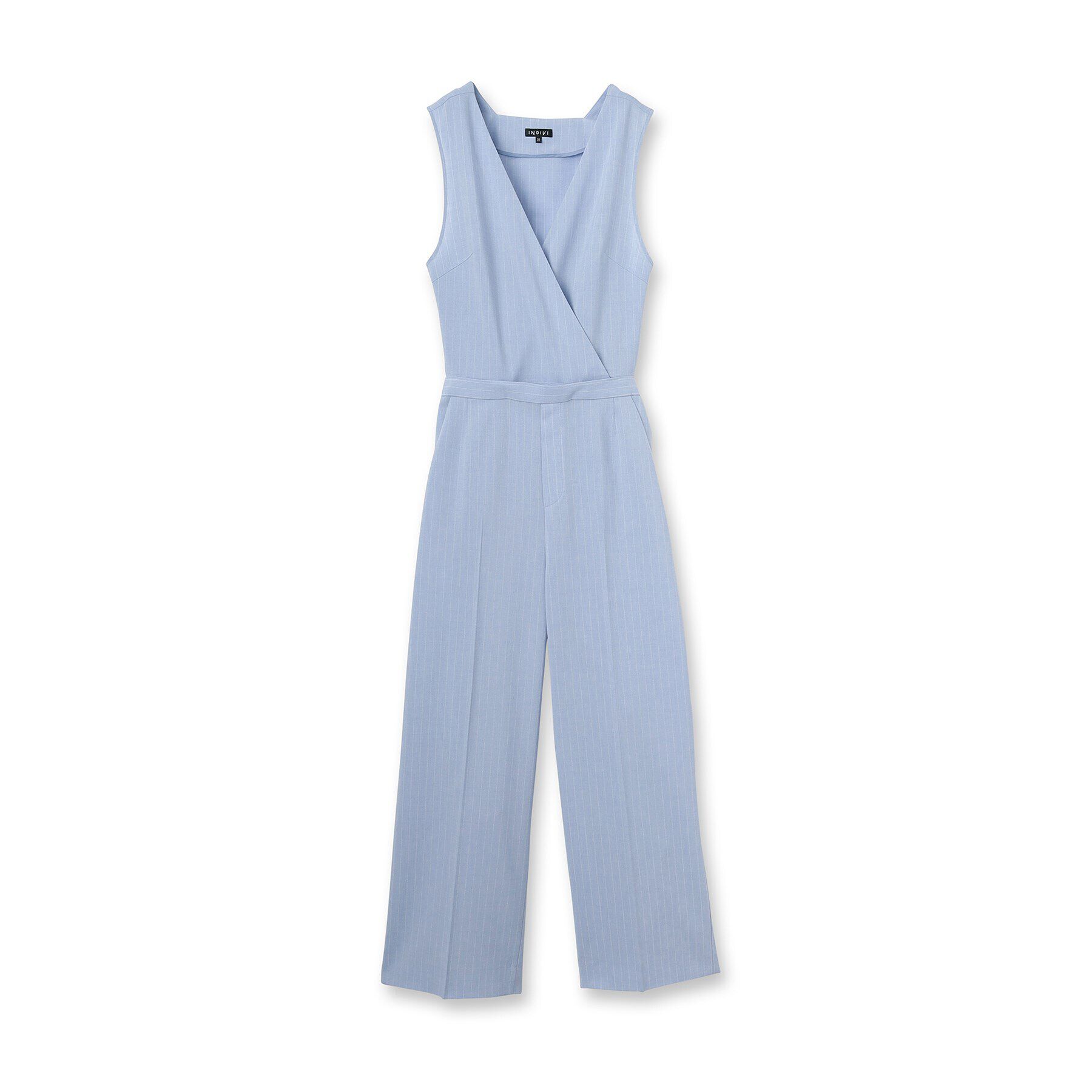 INDIVI「【洗える／2WAY】リネンライクサロペット」|オールインワン|