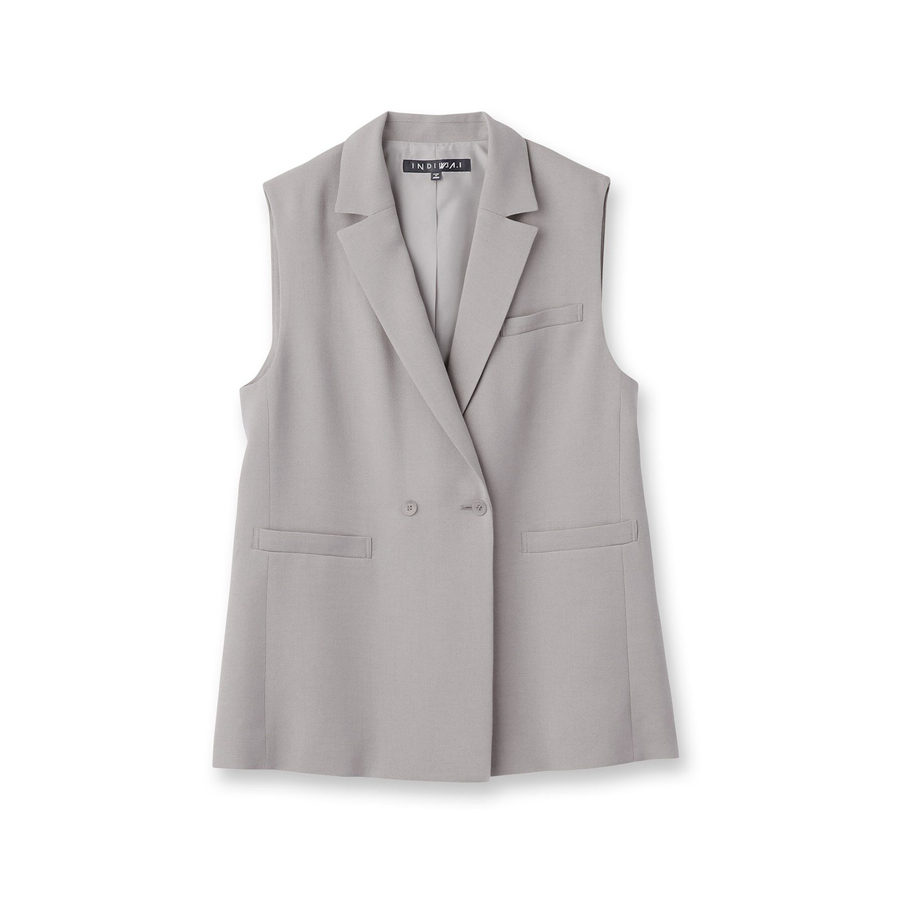 INDIVI「【日本製／トリアセテート】オーバーサイズジレジャケット」|テーラードジャケット|