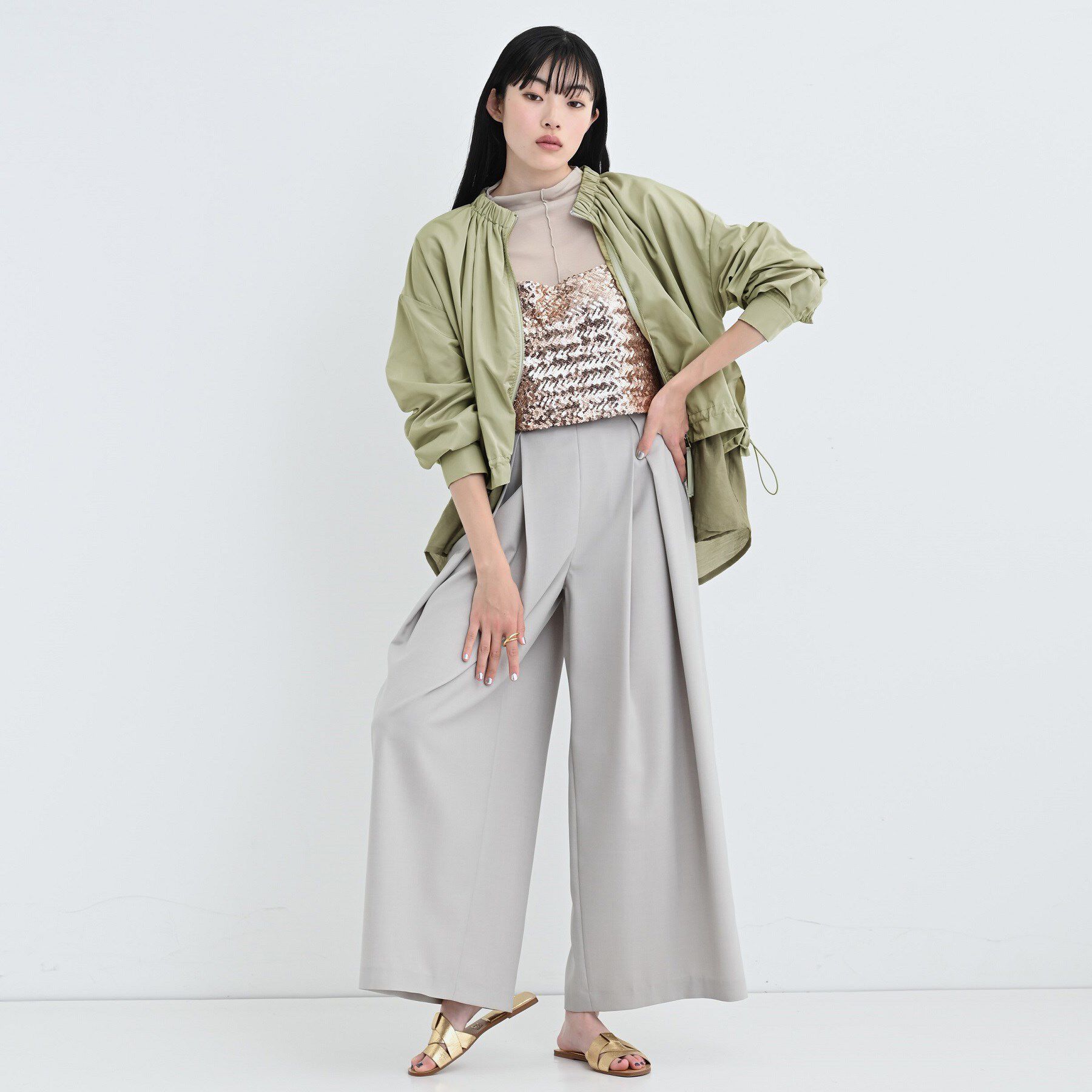 GALLEST「ドロストライトブルゾン」|ブルゾン・スタジャン|