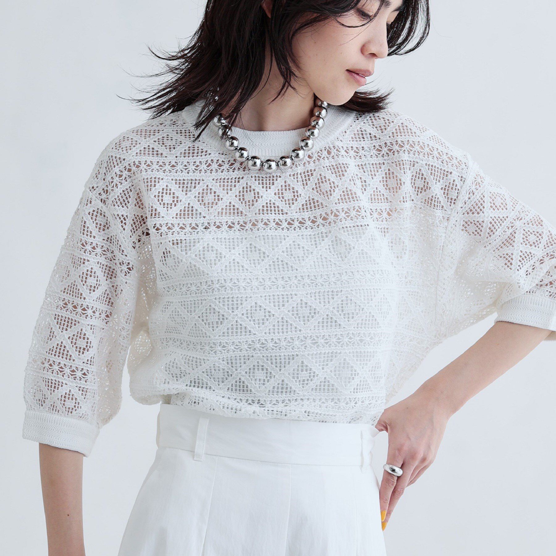 GALLEST「レースプルオーバー」|Tシャツ・カットソー|