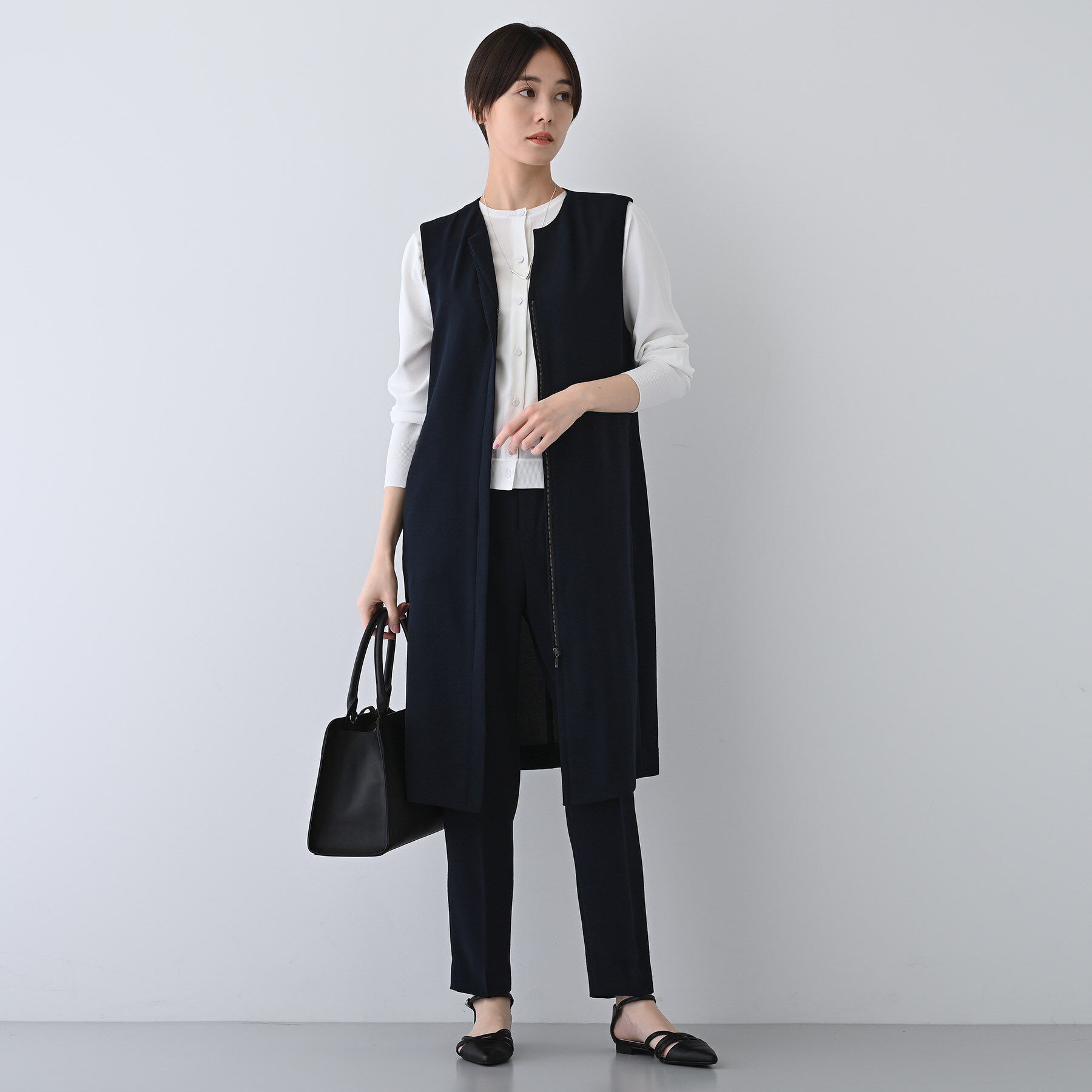 INDIVI「【着る日傘/遮熱/UVケア】タックテーパードパンツ」|その他|