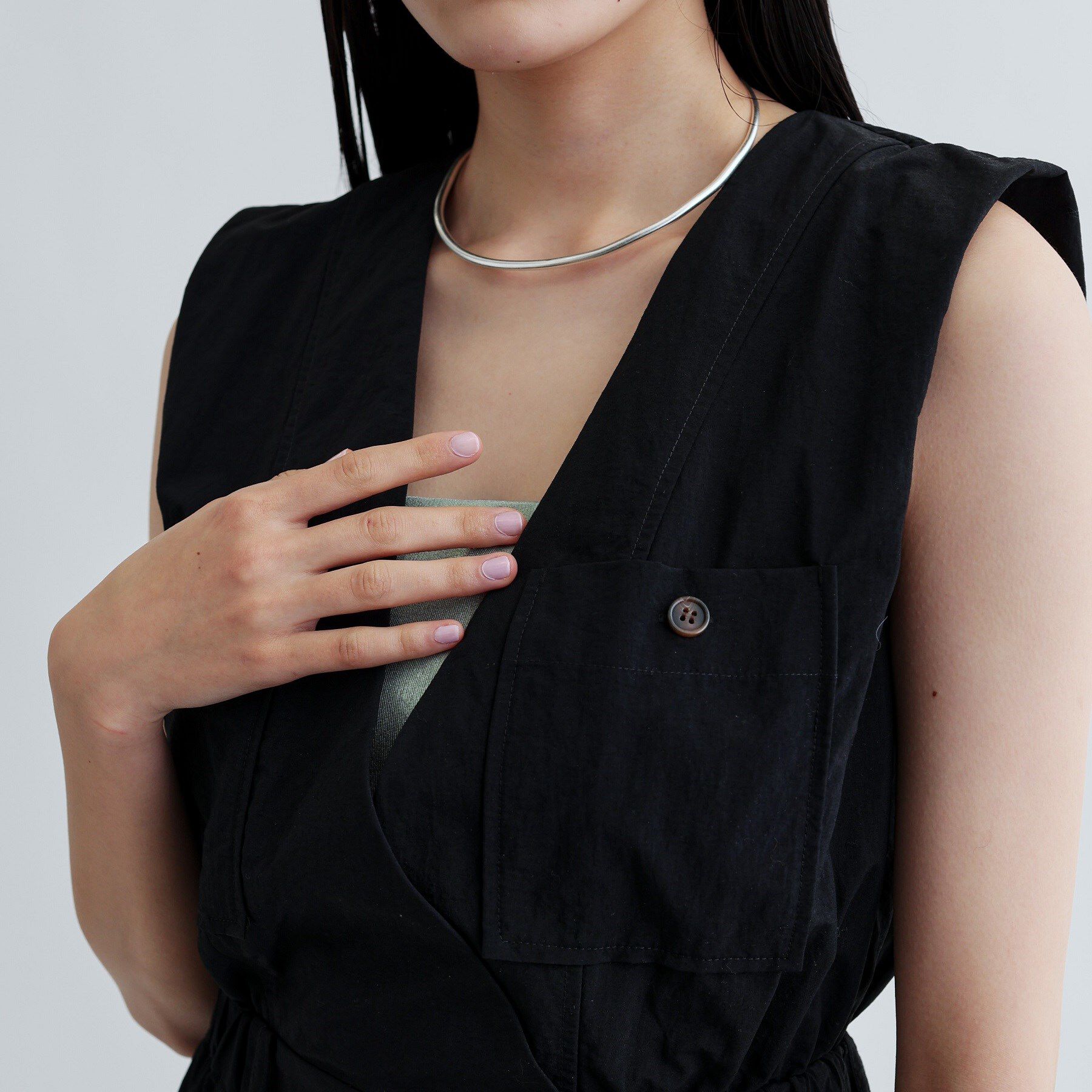 GALLEST「Vネックオーバーオール」|オールインワン|