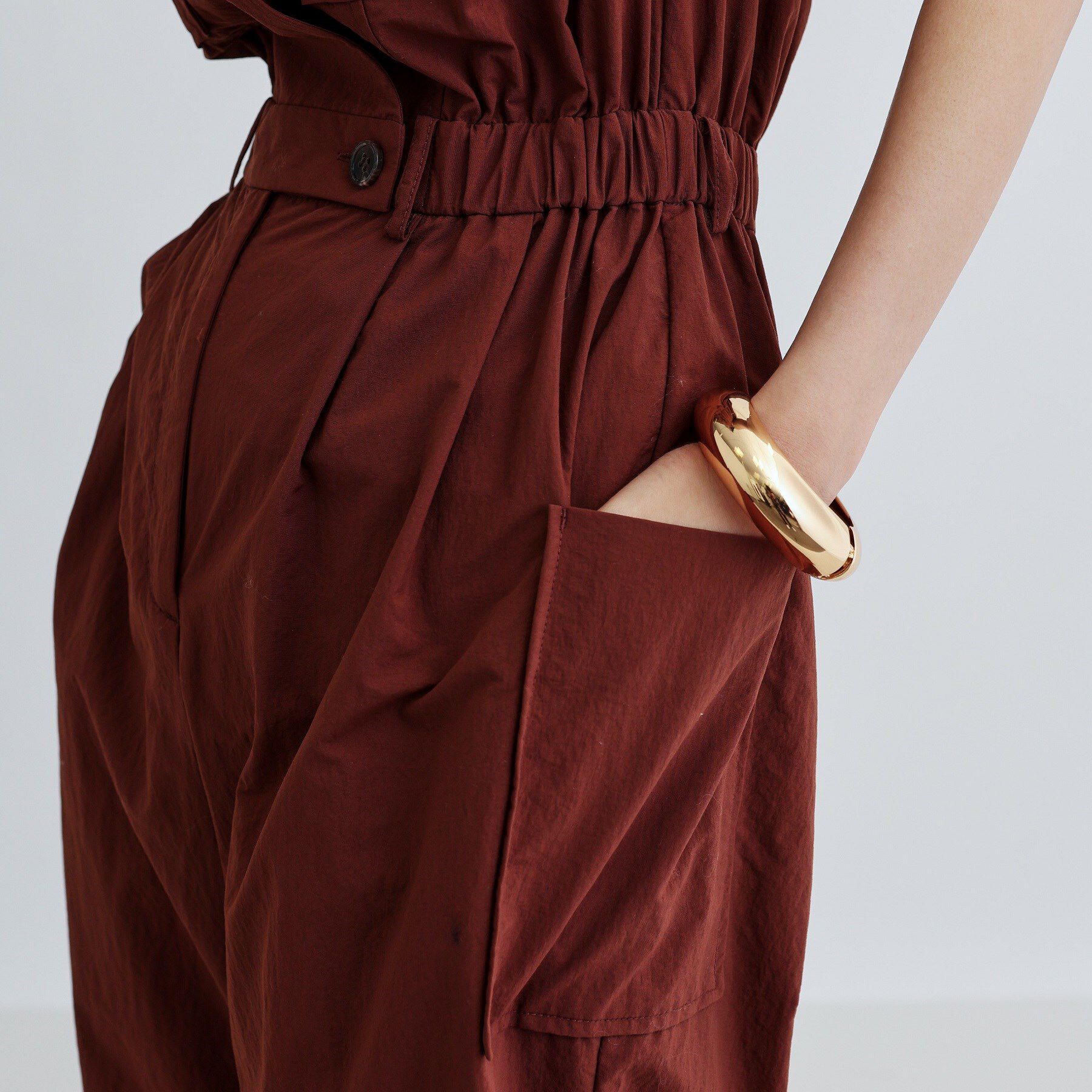 GALLEST「Vネックオーバーオール」|オールインワン|