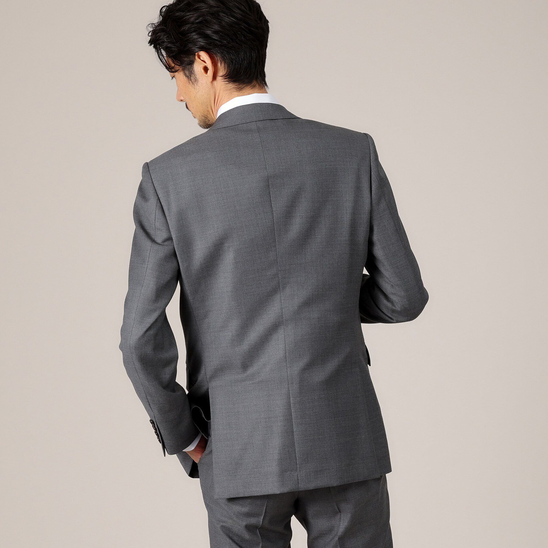 TAKEO KIKUCHI「【DORMEUIL AMADEUS365】無地見え ダイアゴナル スーツ/3ピース対応」|スーツ|