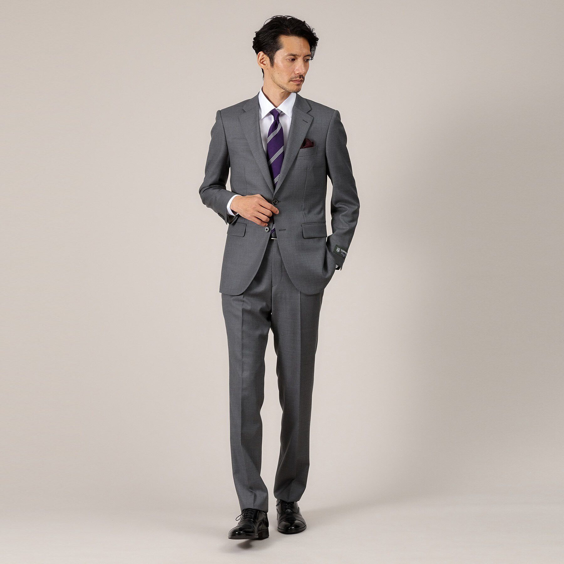TAKEO KIKUCHI「【DORMEUIL AMADEUS365】無地見え ダイアゴナル スーツ/3ピース対応」|スーツ|