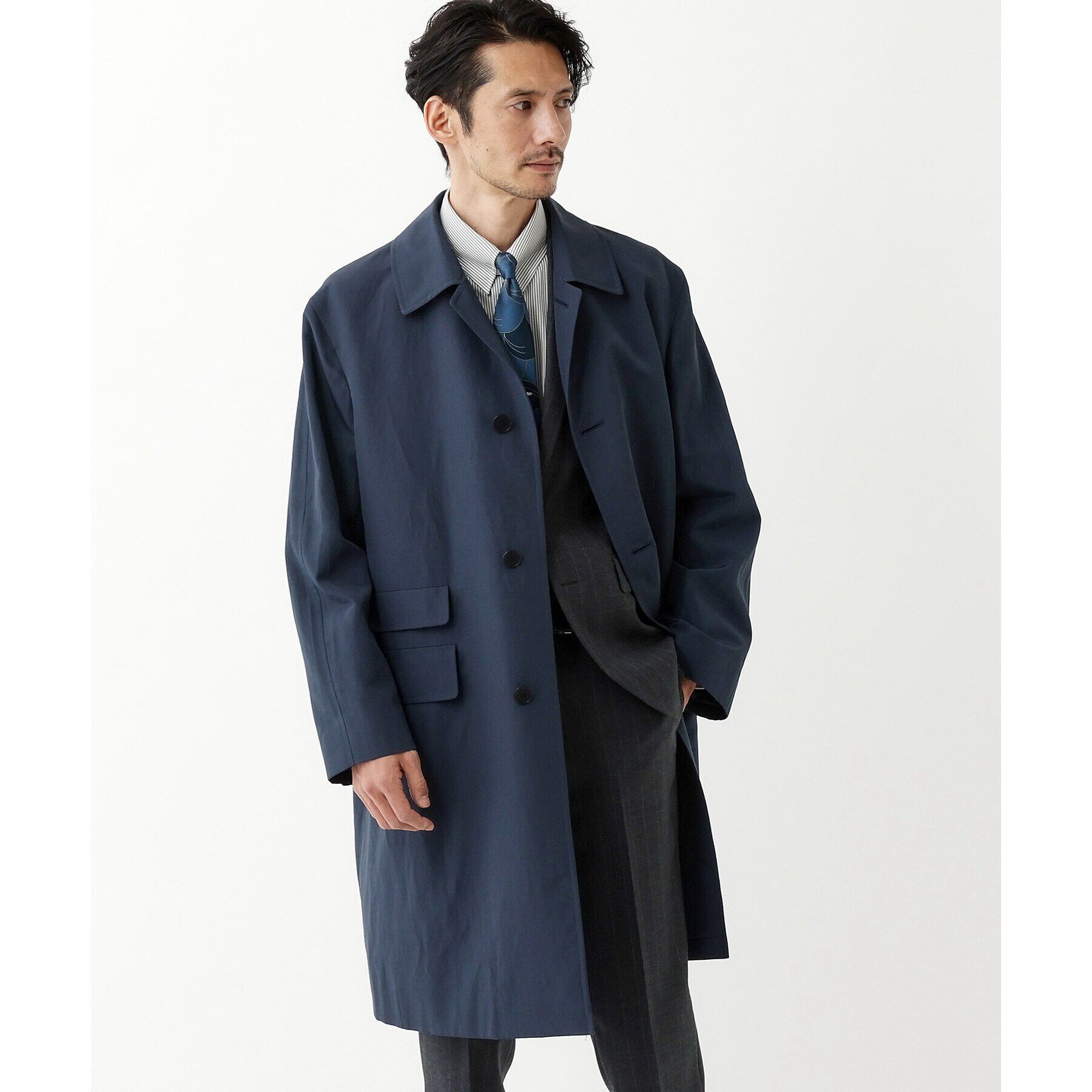 TAKEO KIKUCHI「【THE FLAGSHIP】ステンカラー スプリング コート」|ステンカラーコート|