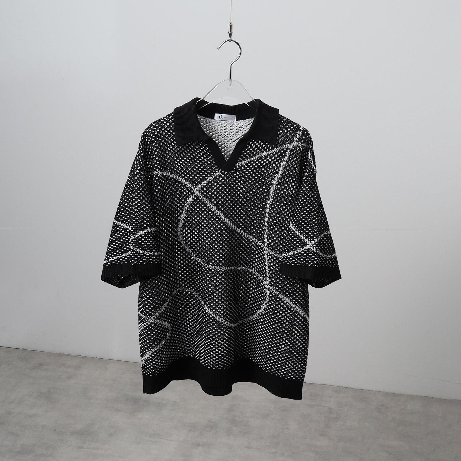 tk.TAKEO KIKUCHI「ラインアートニットポロ」|ニット・セーター|