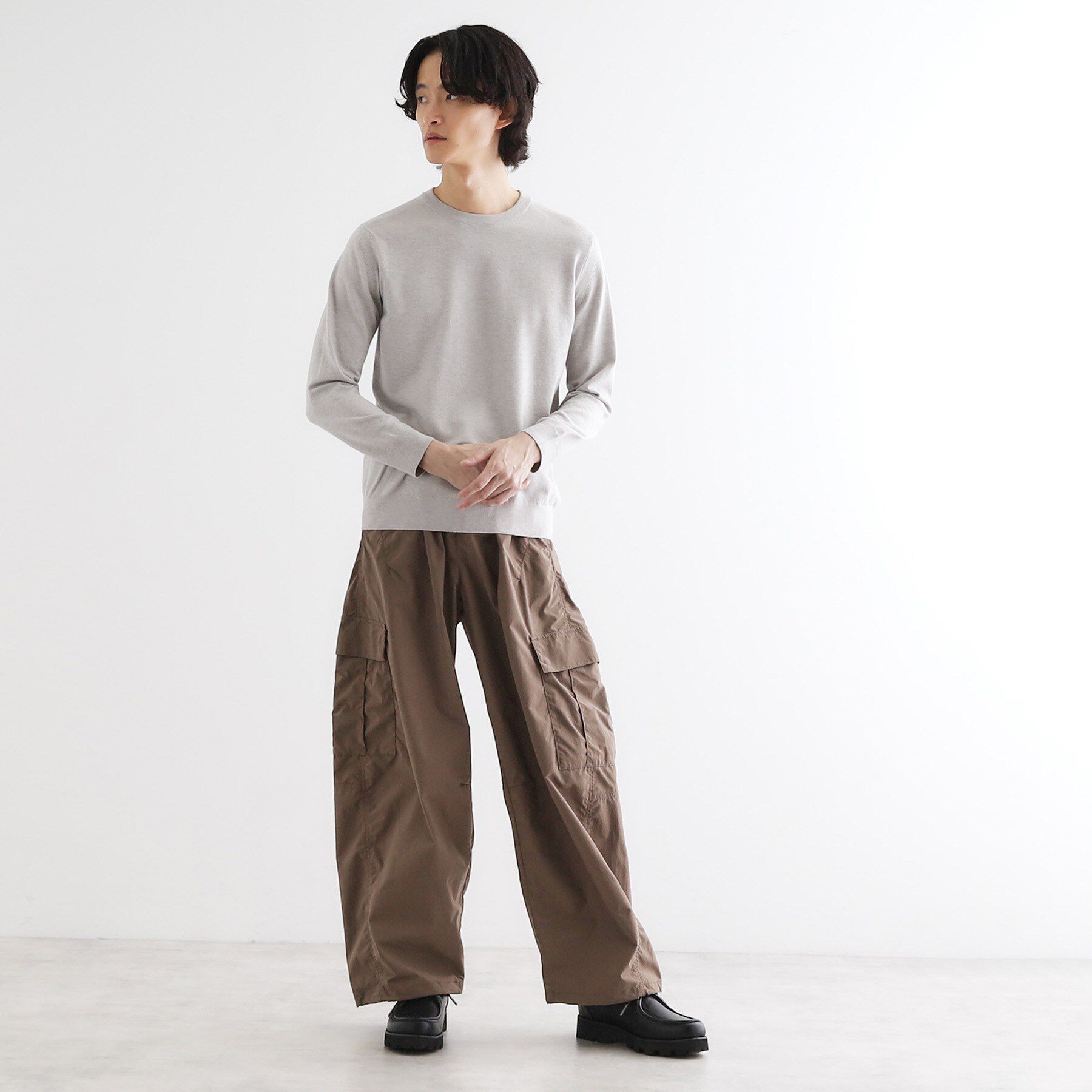 tk.TAKEO KIKUCHI「ハイゲージコンパクトニットクルー」|ニット・セーター|