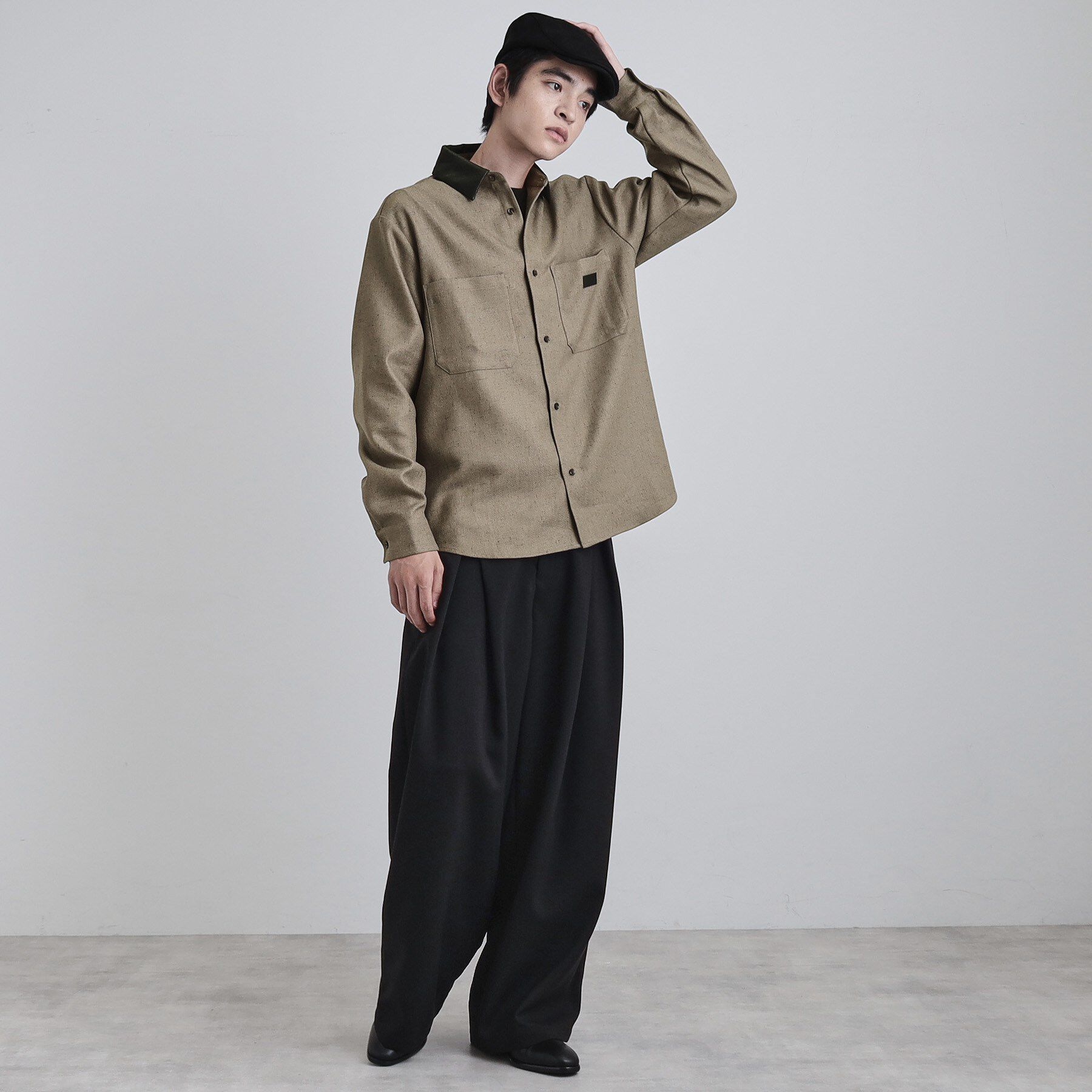 tk.TAKEO KIKUCHI「ヘリンボーンワーカーシャツ」|シャツ・ブラウス|