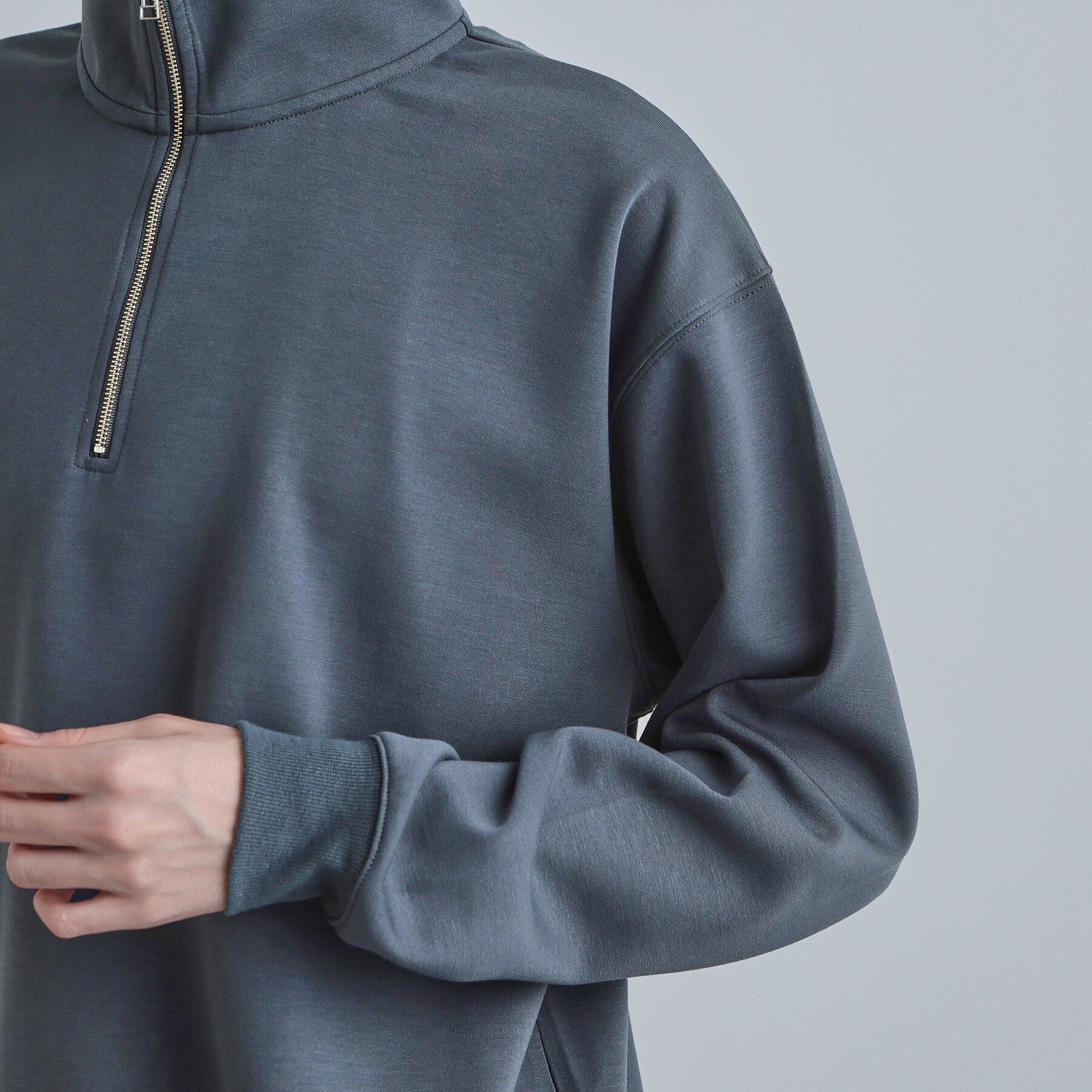 tk.TAKEO KIKUCHI「ハーフジップスウェット」|パーカー|