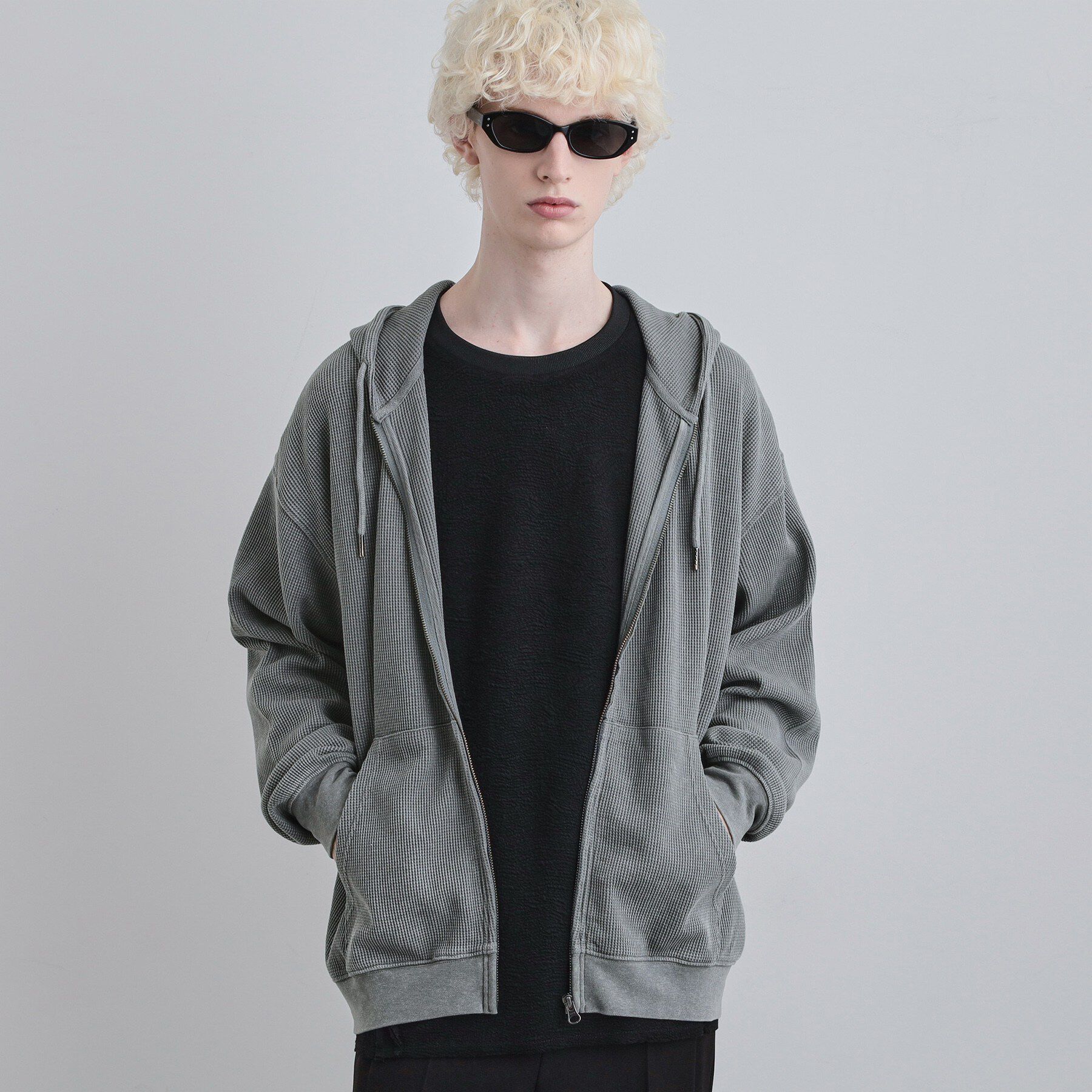 tk.TAKEO KIKUCHI「ヴィンテージワッフルジップパーカー」|パーカー|