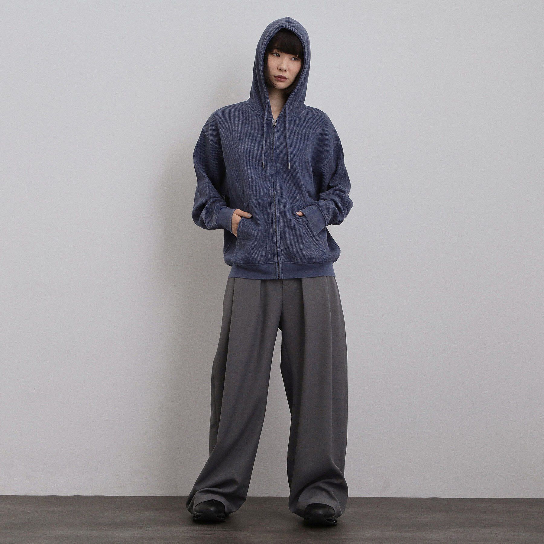 tk.TAKEO KIKUCHI「ヴィンテージワッフルジップパーカー」|パーカー|