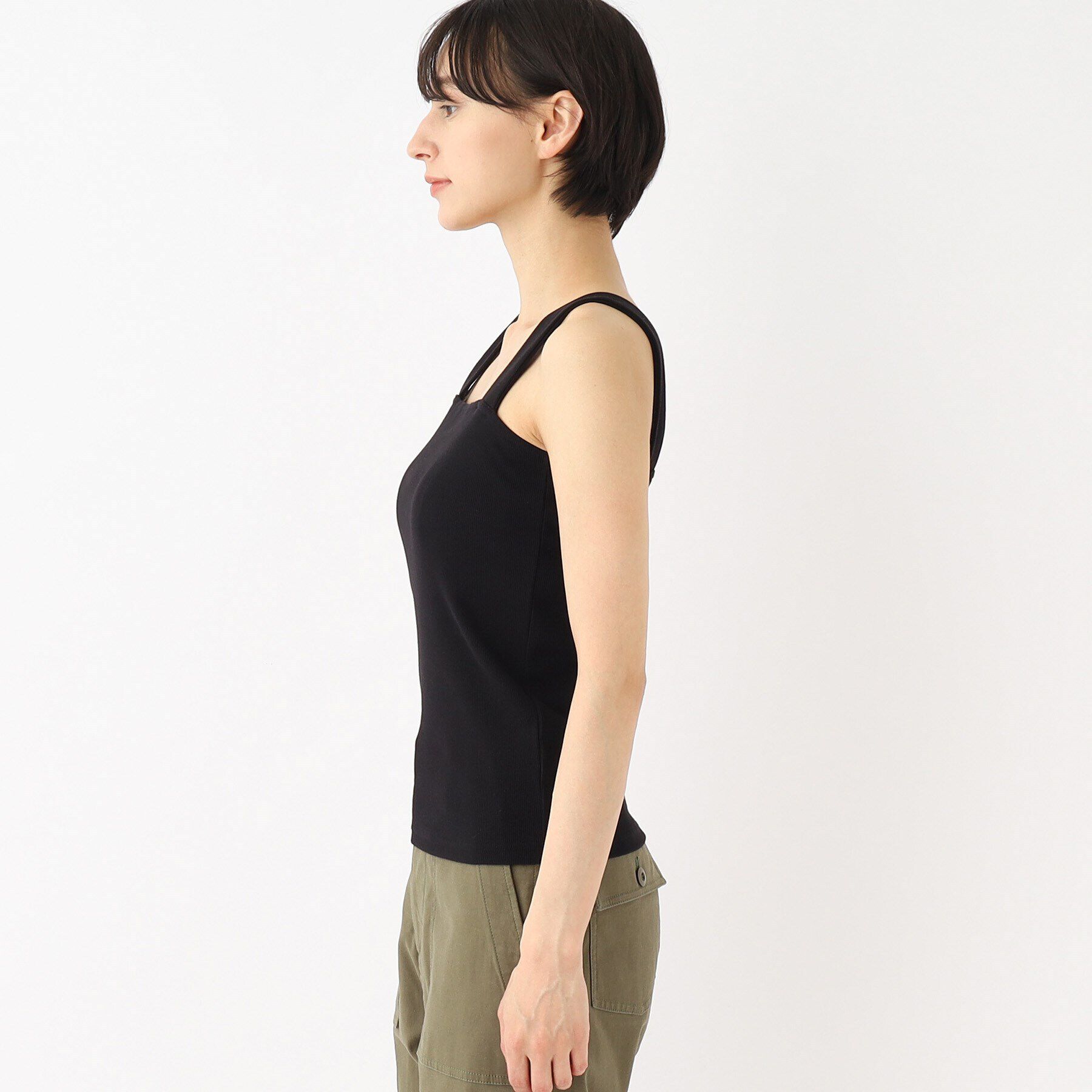 OPAQUE.CLIP「ワイドストラップキャミソール【洗濯機洗い可】」|キャミソール|