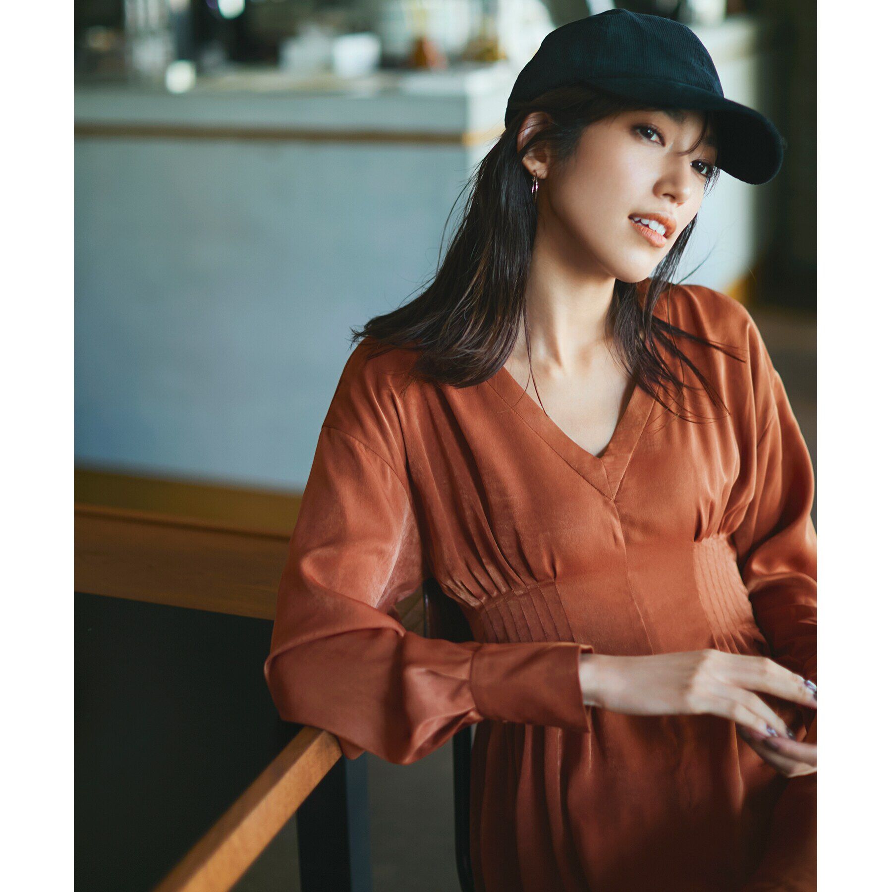 OPAQUE.CLIP「【大草直子さんコラボ】ウエストタックワンピース」|ワンピース|