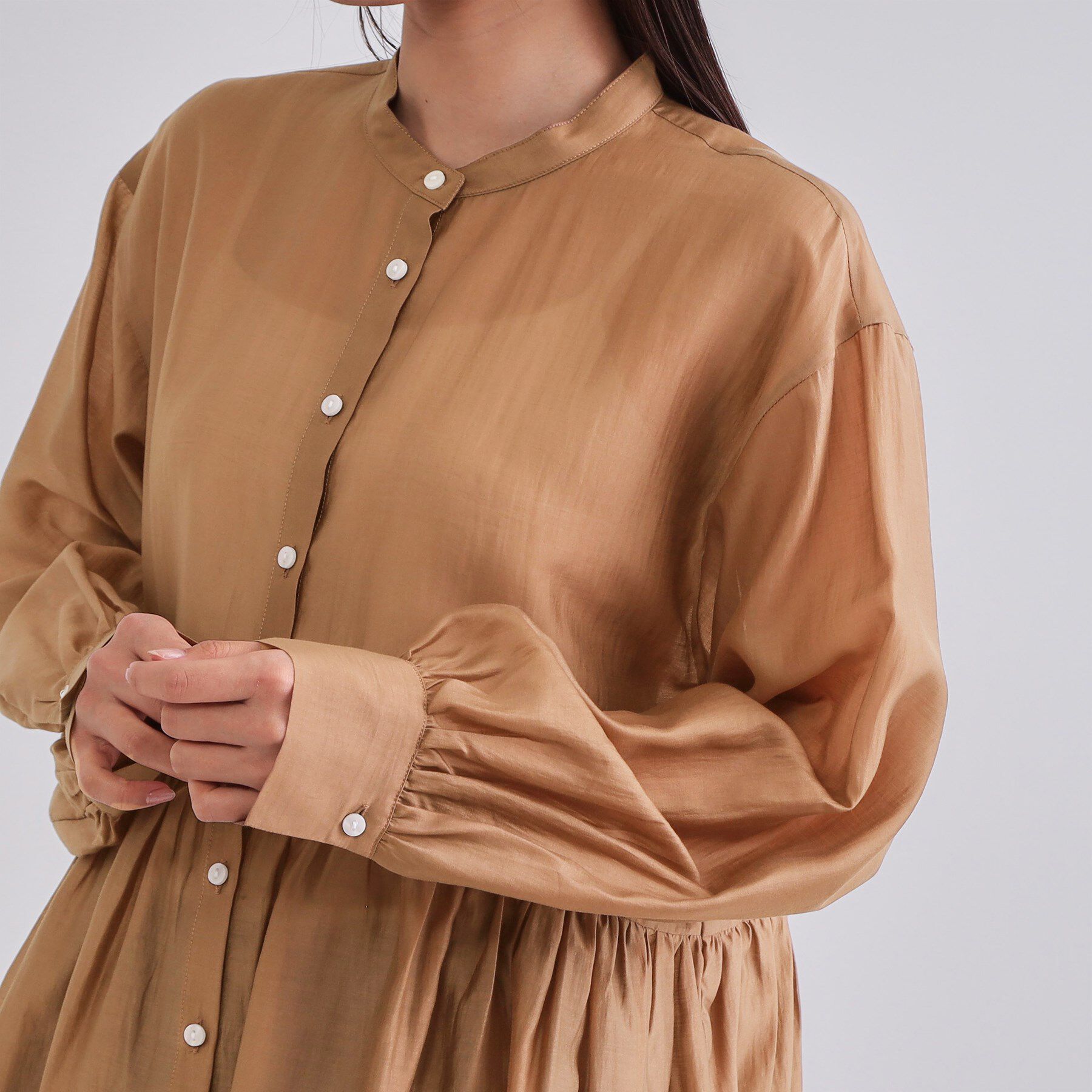 OPAQUE.CLIP「シアーペプラムブラウス【洗濯機洗い可】」|シャツ・ブラウス|