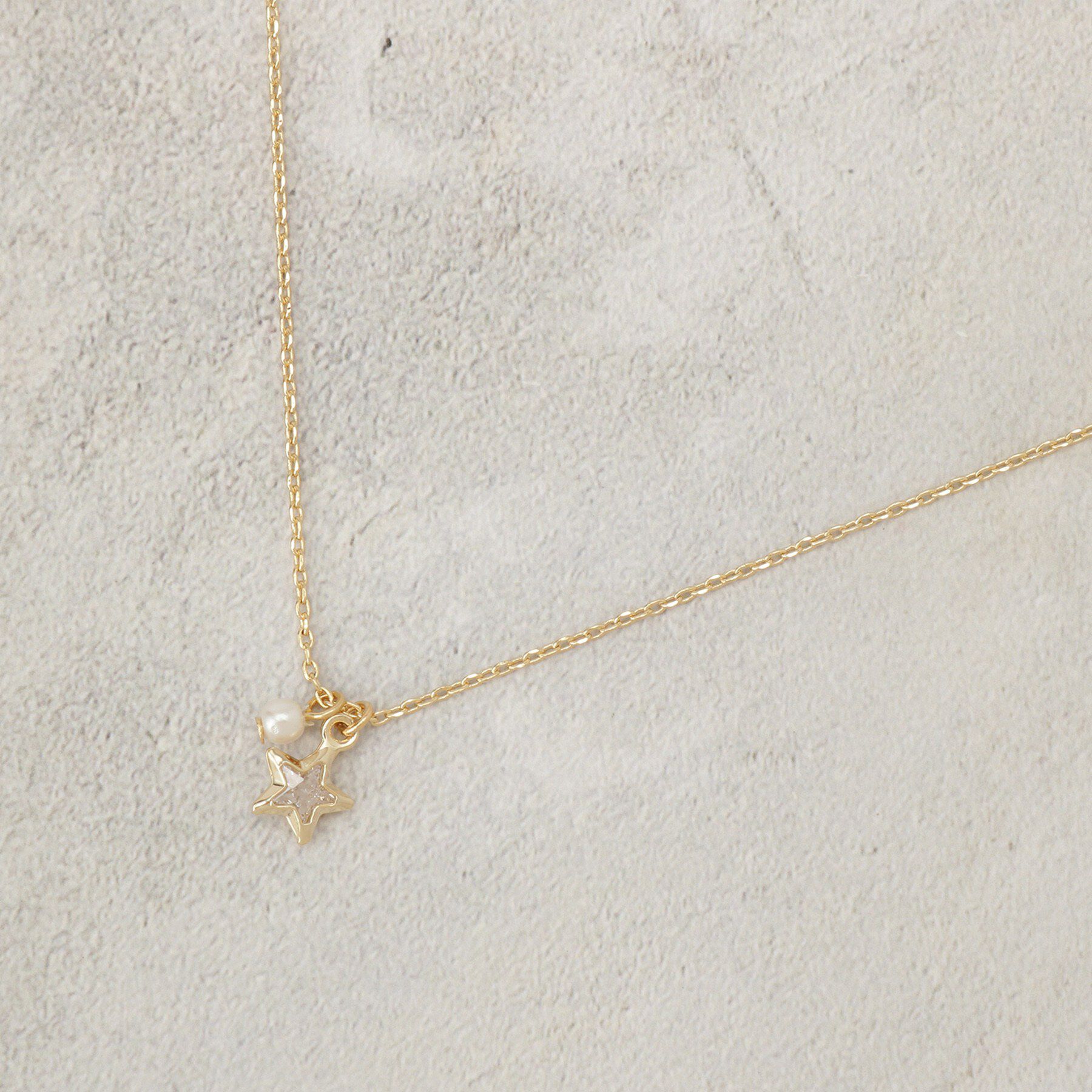 OPAQUE.CLIP「フェイクパール&times;アソートキュービックネックレス」|ネックレス|ゴールド(007)