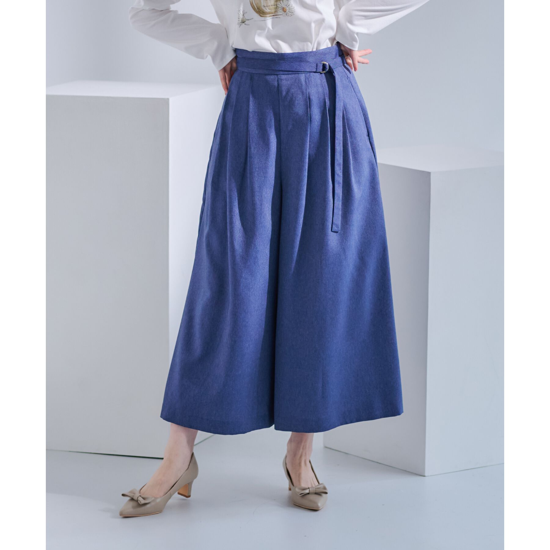 Couture broach「【きれいめ・大人カジュアル・通勤】デニムライクスカンツ」|その他|