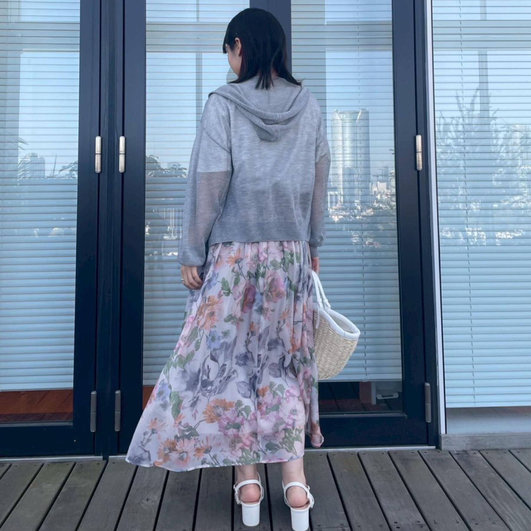 Couture broach「【マシンウォッシャブル・接触冷感・UV機能】60リボンロゴプリント フレアーT」|Tシャツ・カットソー|