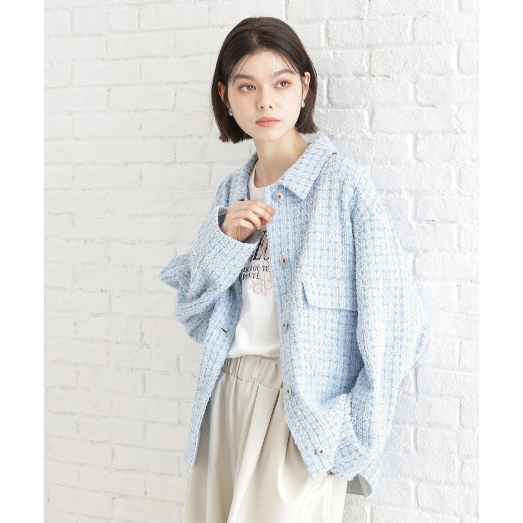 THE SHOP TK「ジャカードデニムジャケット【洗える】」|デニムジャケット|