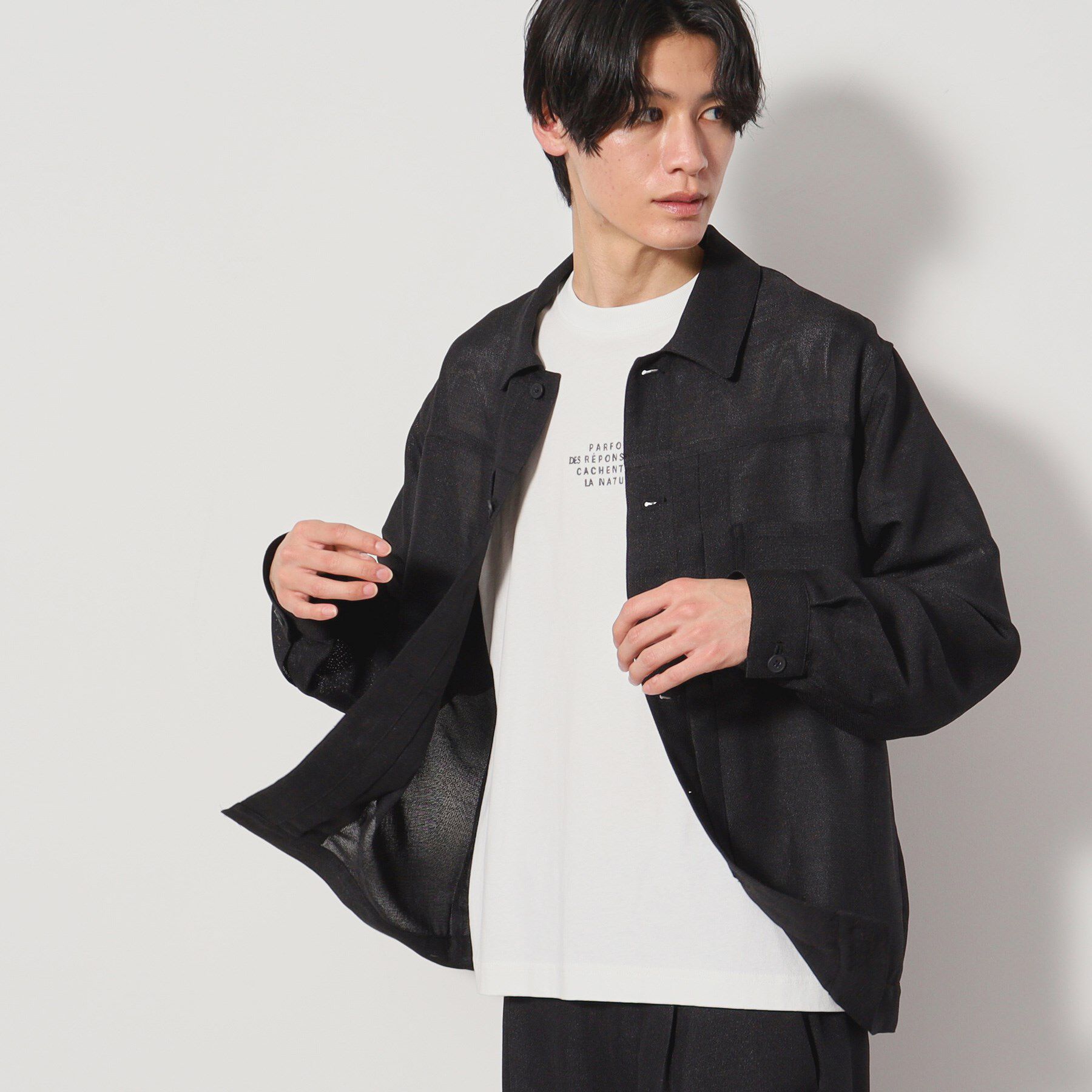 THE SHOP TK「パナマメッシュトラッカージャケット セットアップ可」|ブルゾン・スタジャン|