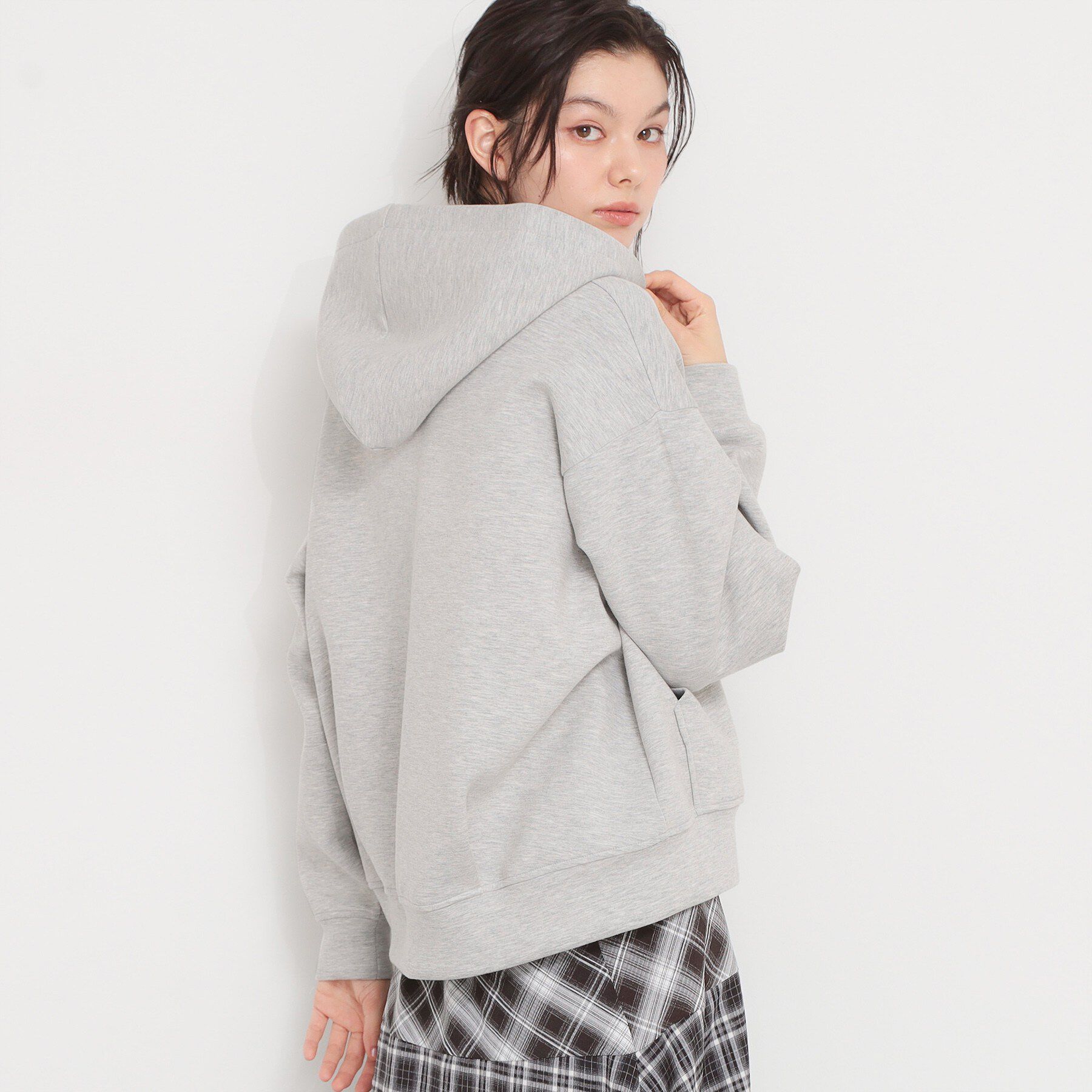 THE SHOP TK「ダンボールZIPパーカ」|カーディガン|