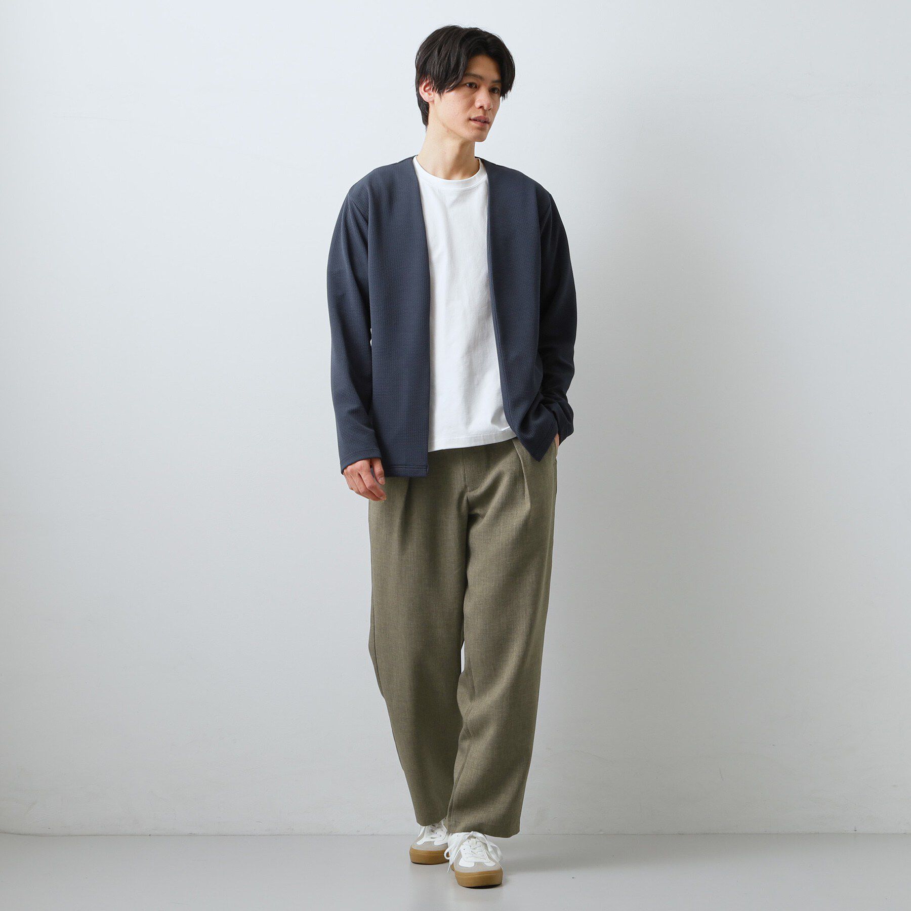 THE SHOP TK「【LINO FINE】リネンライク　ワイドイージーパンツ  UVカット/イージーケア/吸水速乾/洗濯」|その他|