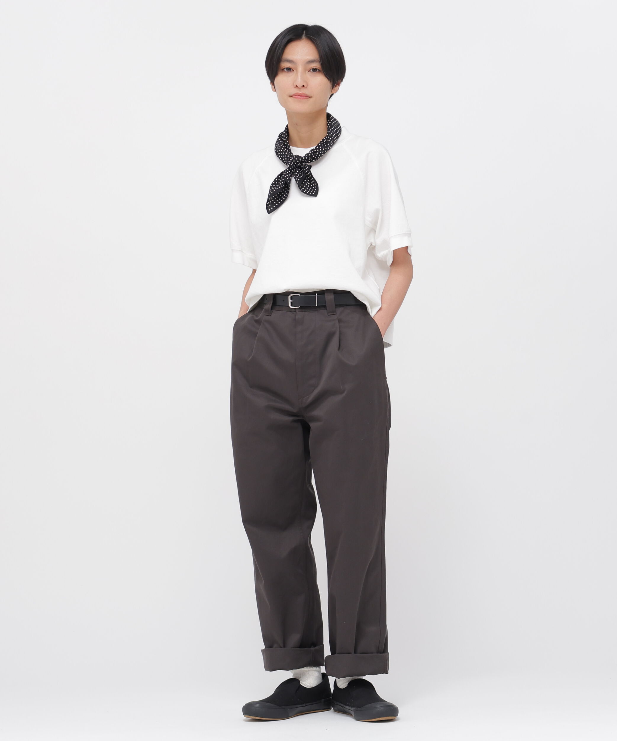 MHL.「VINTAGE SPOTS SCARF」|バンダナ・スカーフ|