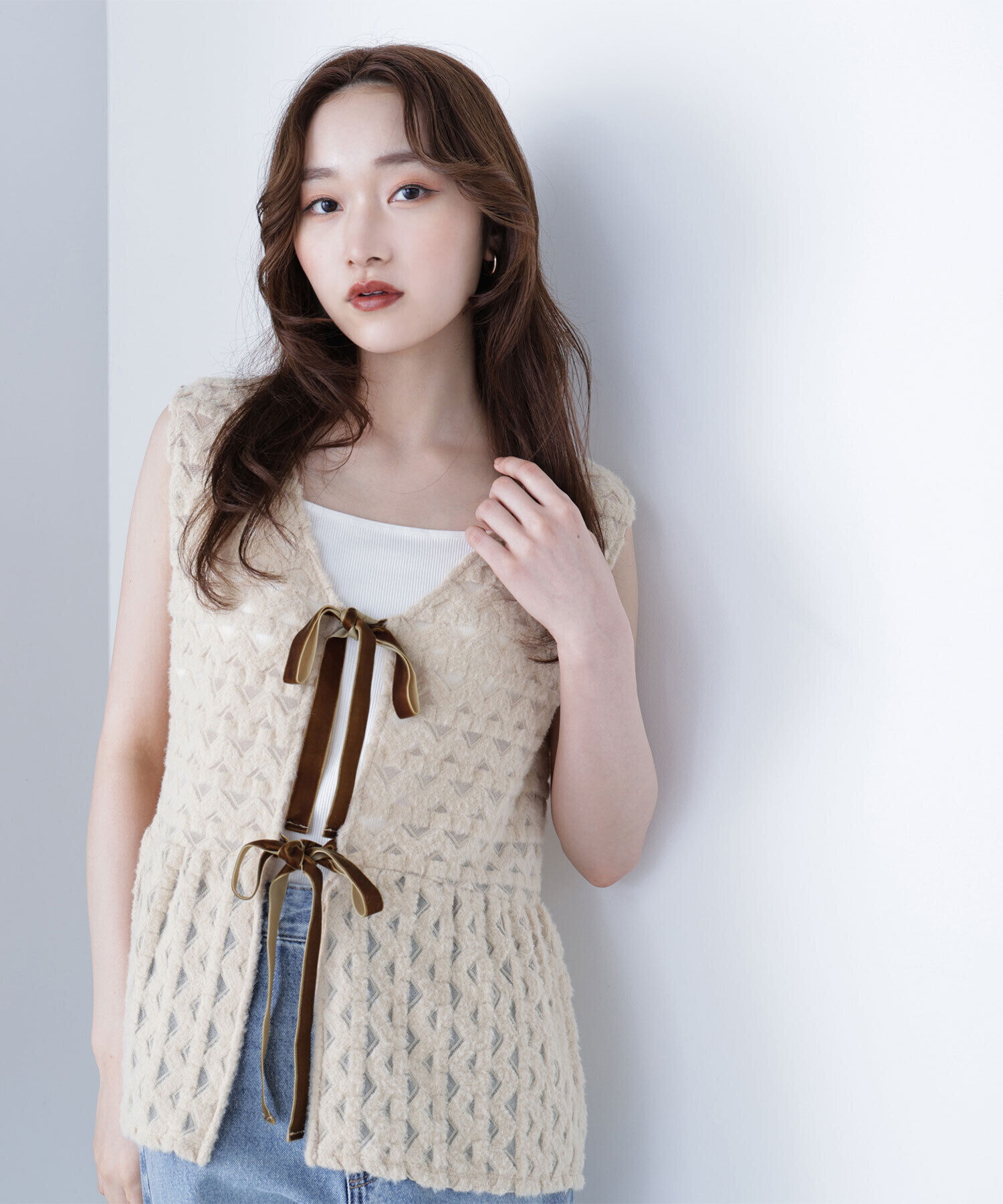  「フェザーレースジレ」|シャツ・ブラウス|