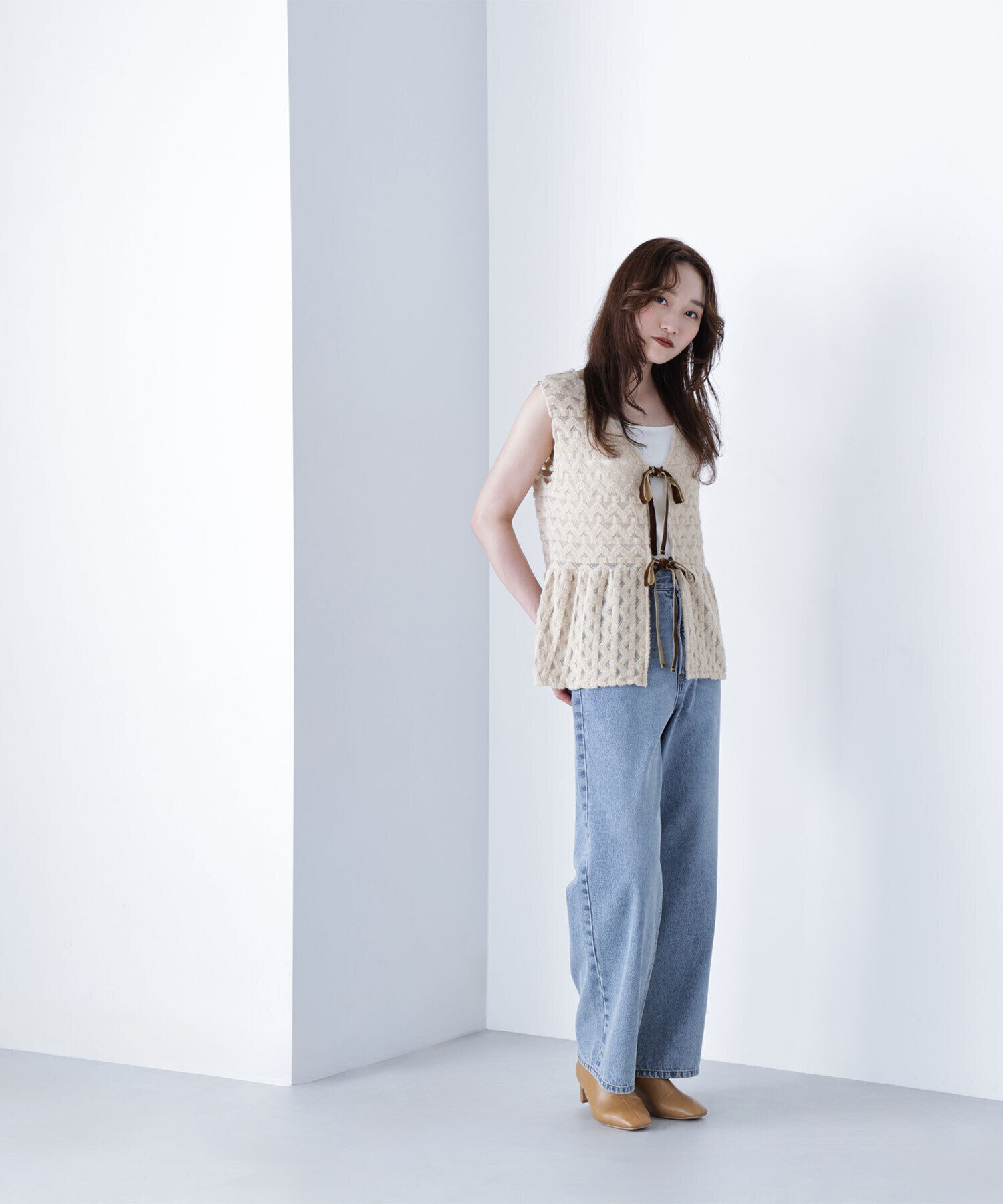  「フェザーレースジレ」|シャツ・ブラウス|