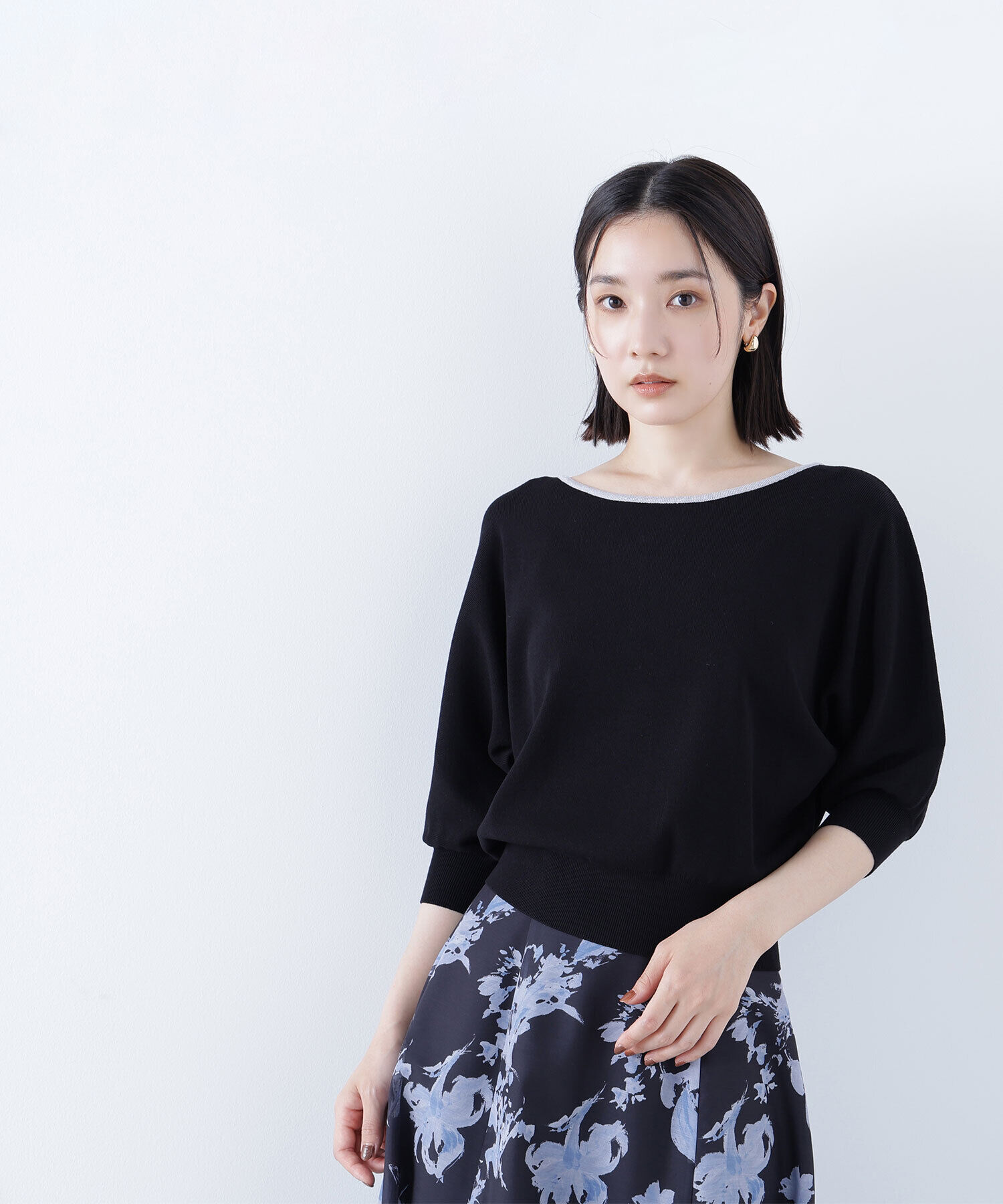  「総針ベーシックシリーズ バイカラードルマンニット」|ニット・セーター|