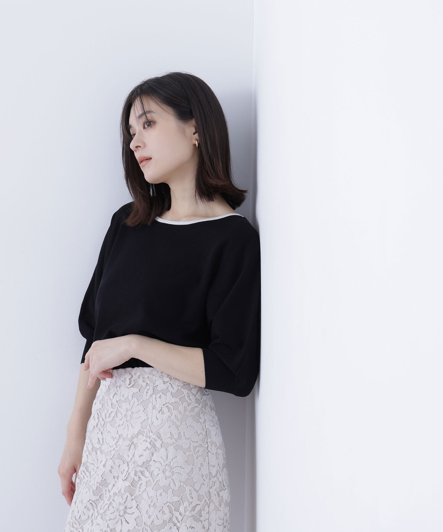  「総針ベーシックシリーズ バイカラードルマンニット」|ニット・セーター|