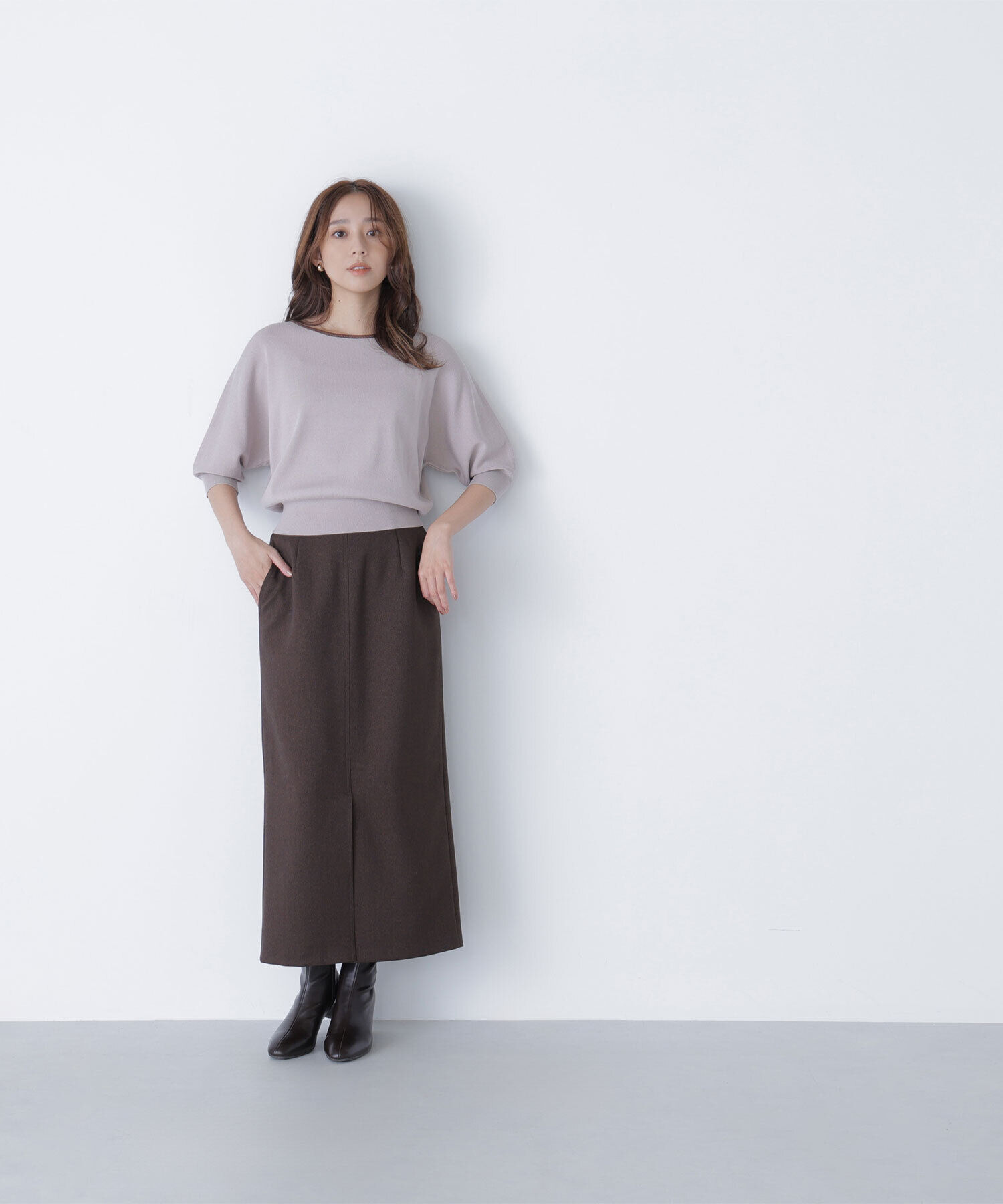  「総針ベーシックシリーズ バイカラードルマンニット」|ニット・セーター|