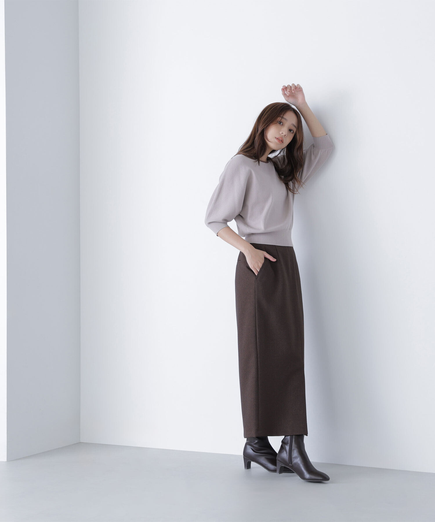  「総針ベーシックシリーズ バイカラードルマンニット」|ニット・セーター|