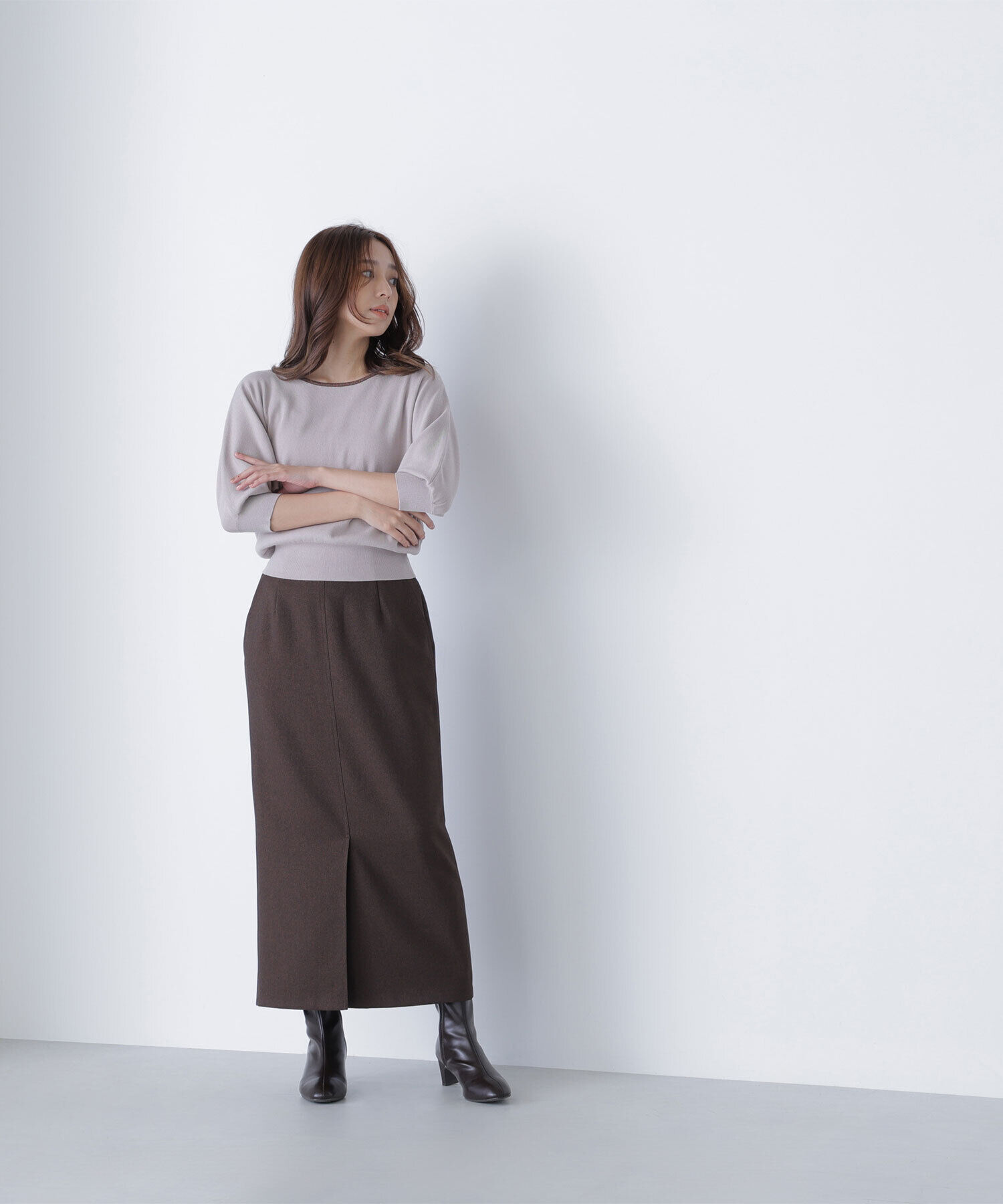  「総針ベーシックシリーズ バイカラードルマンニット」|ニット・セーター|