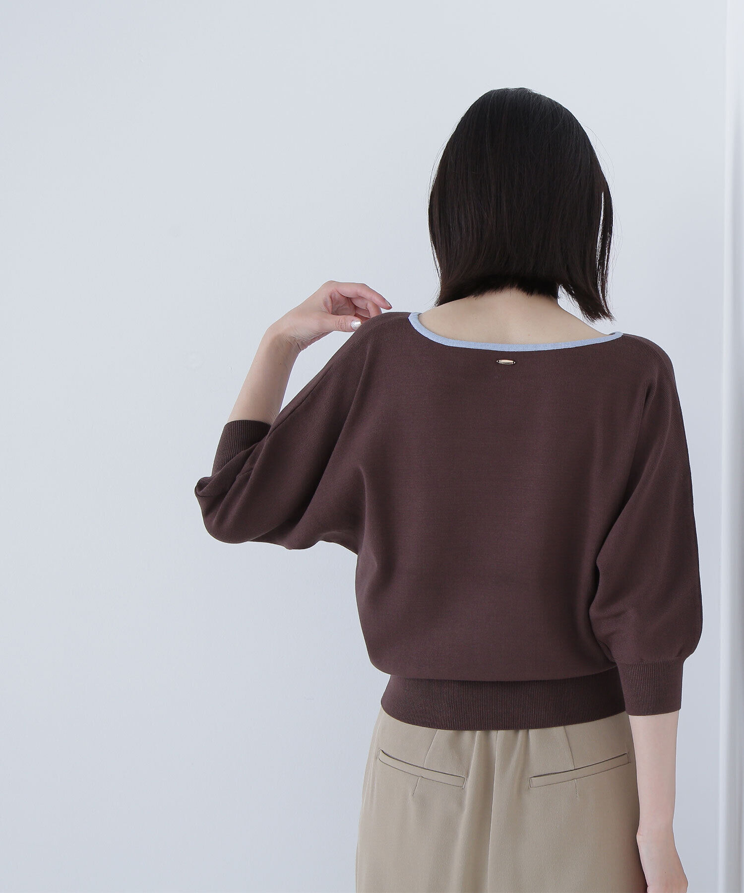  「総針ベーシックシリーズ バイカラードルマンニット」|ニット・セーター|