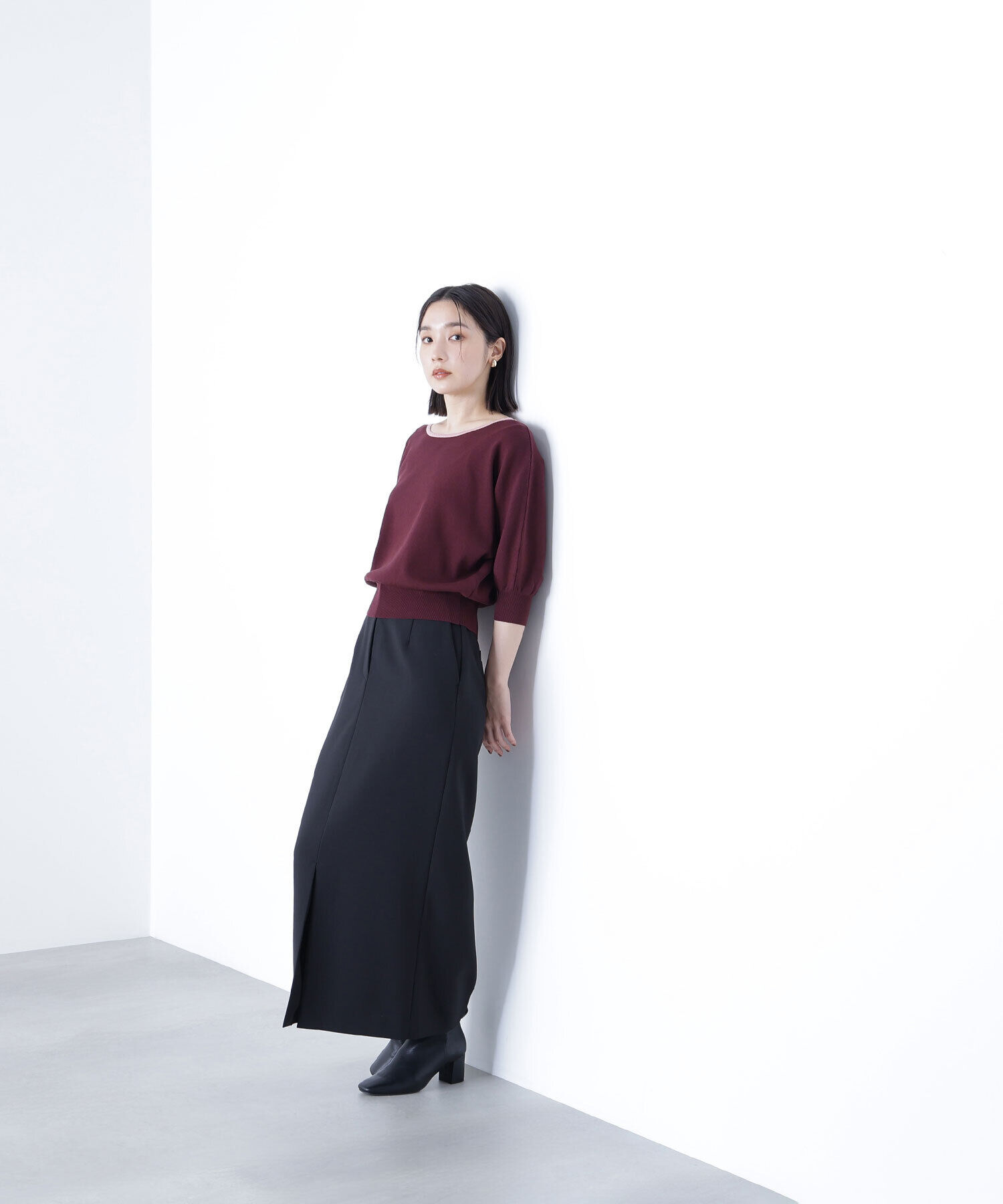  「総針ベーシックシリーズ バイカラードルマンニット」|ニット・セーター|