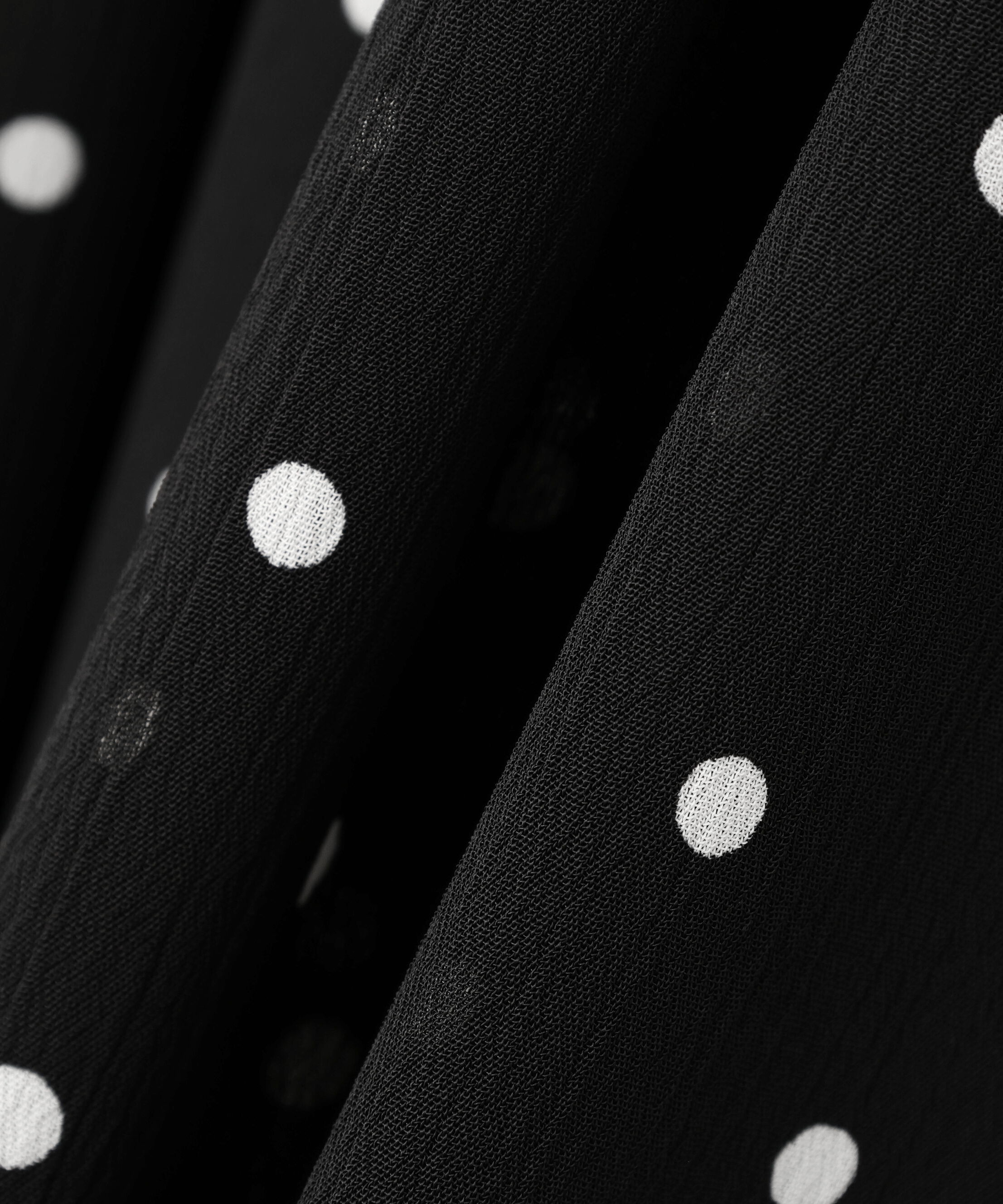  「ドットプリントシャーリングワンピース」|ワンピース|