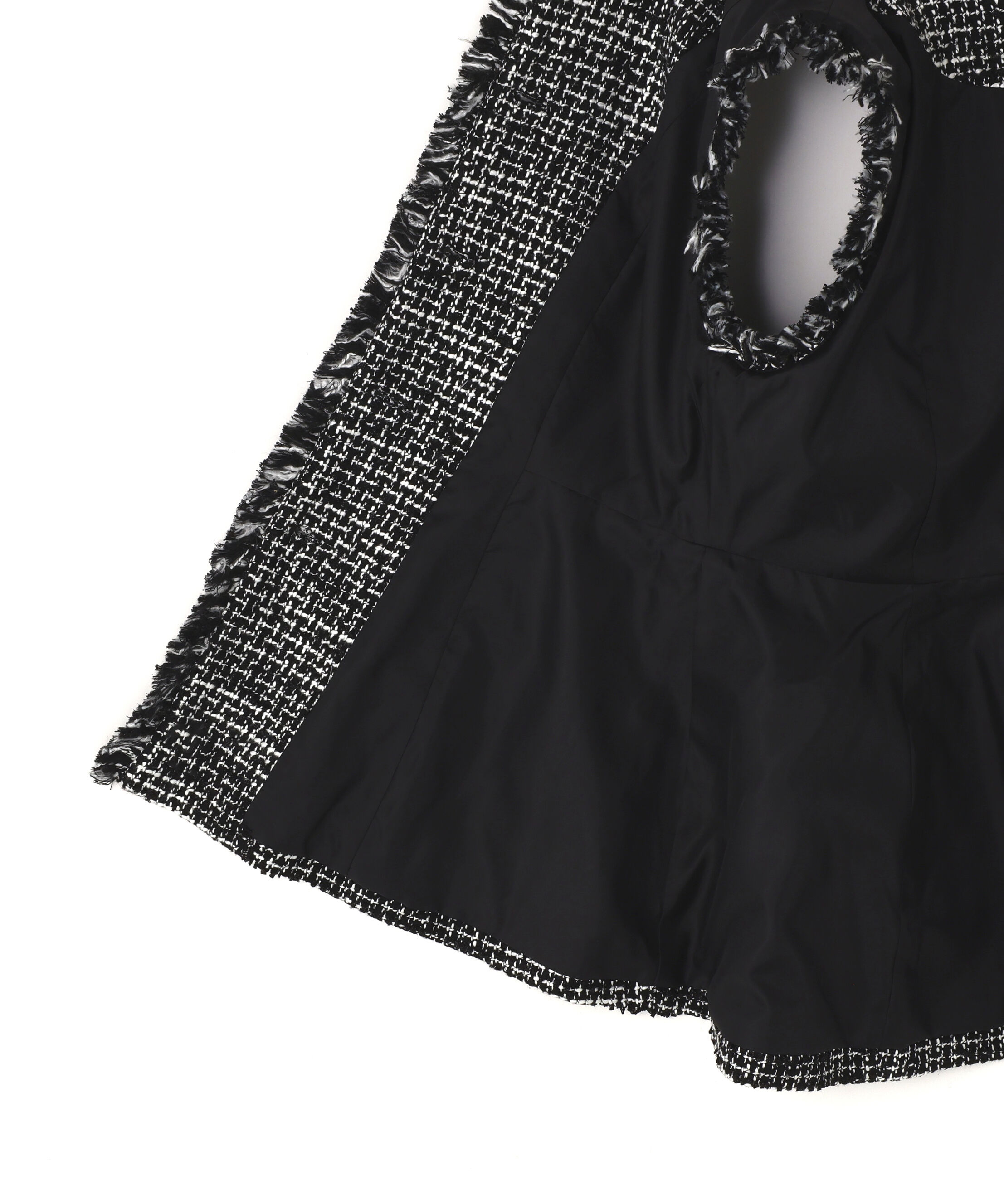  「ツイードシリーズ ペプラムジレ」|ブルゾン・スタジャン|