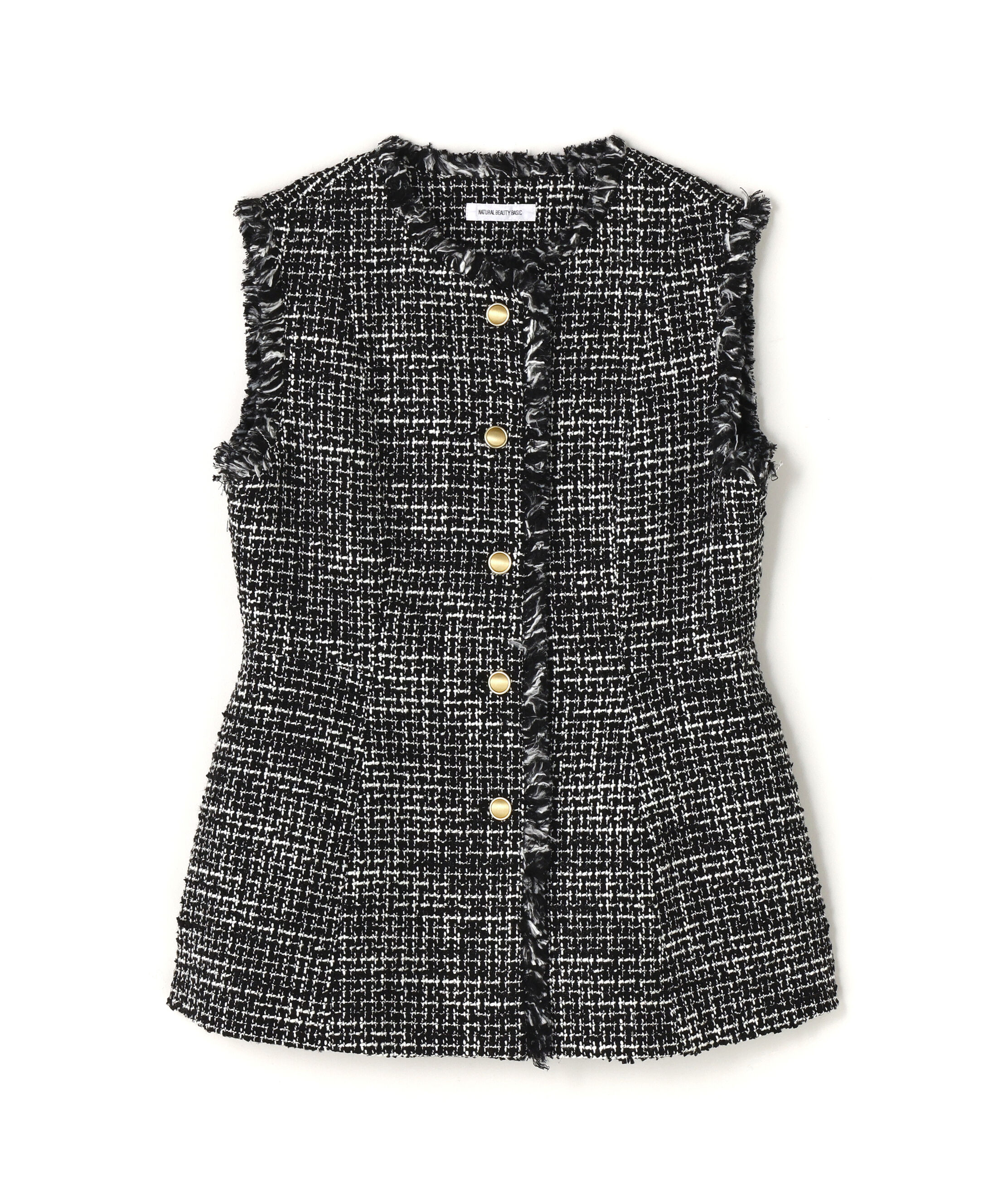  「ツイードシリーズ ペプラムジレ」|ブルゾン・スタジャン|