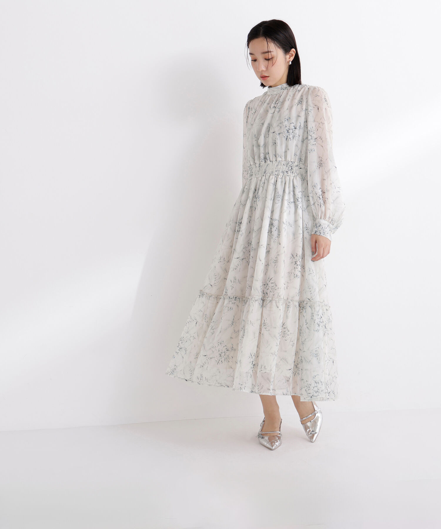  「フラワーシフォンワンピース」|ワンピース|