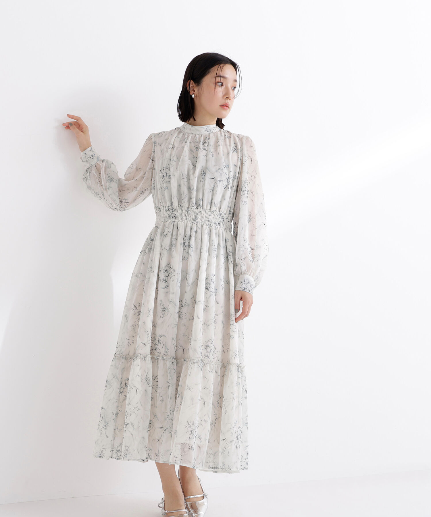  「フラワーシフォンワンピース」|ワンピース|