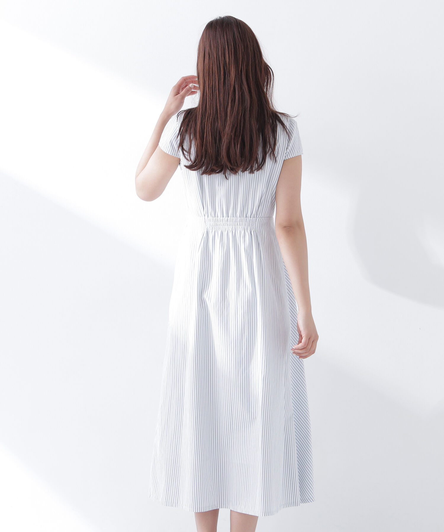  「ダブルカラー開襟ワンピース」|ワンピース|