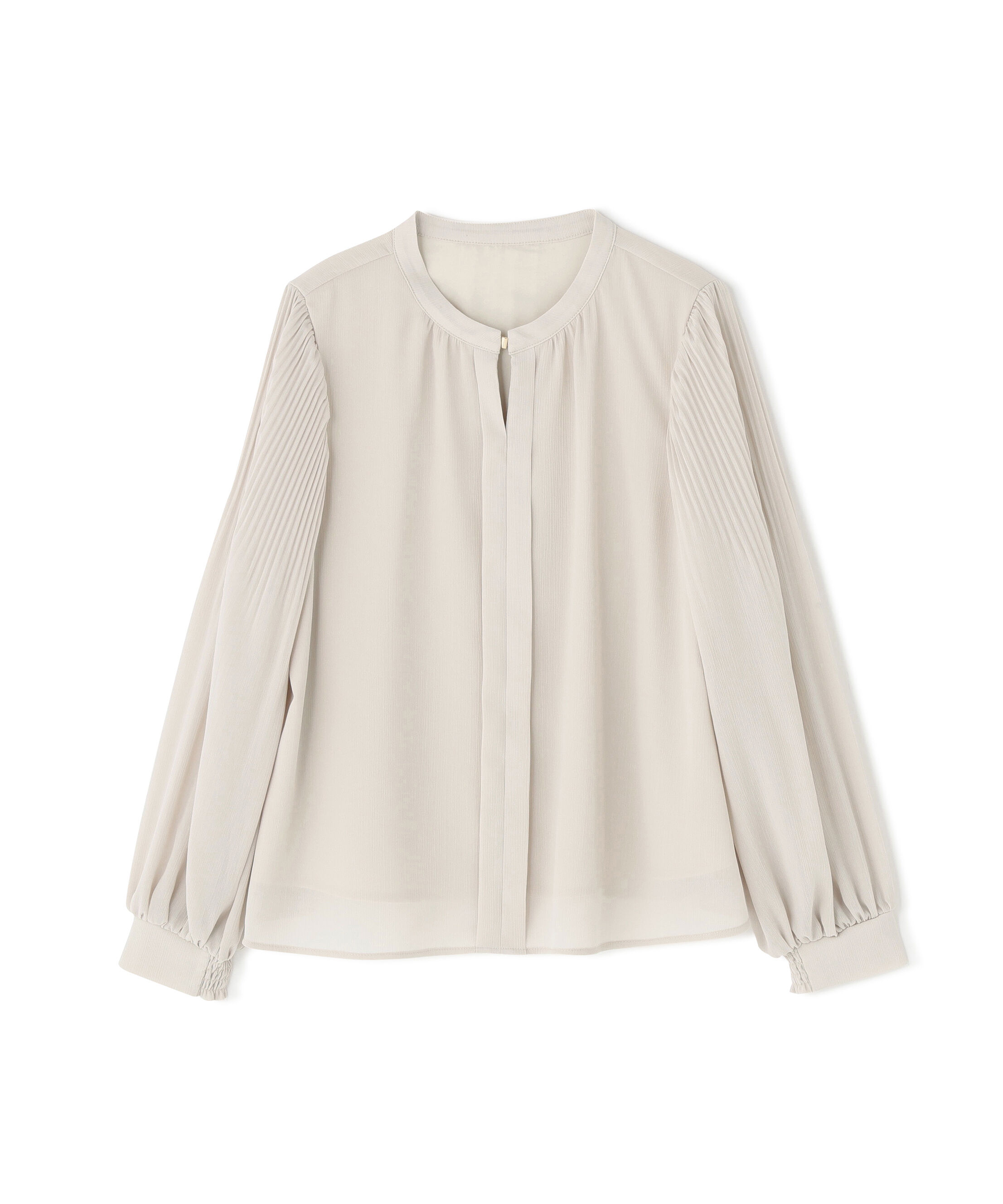  「メタルポイント楊柳ブラウスＯＴＬ」|その他|グレージュ3