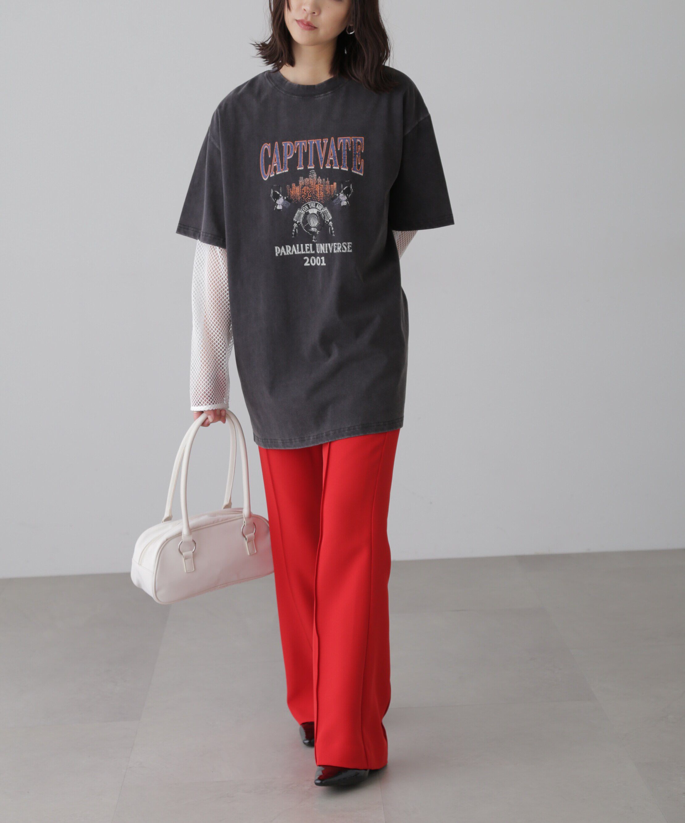  「ヴィンテージライクプリントTシャツ」|Tシャツ・カットソー|