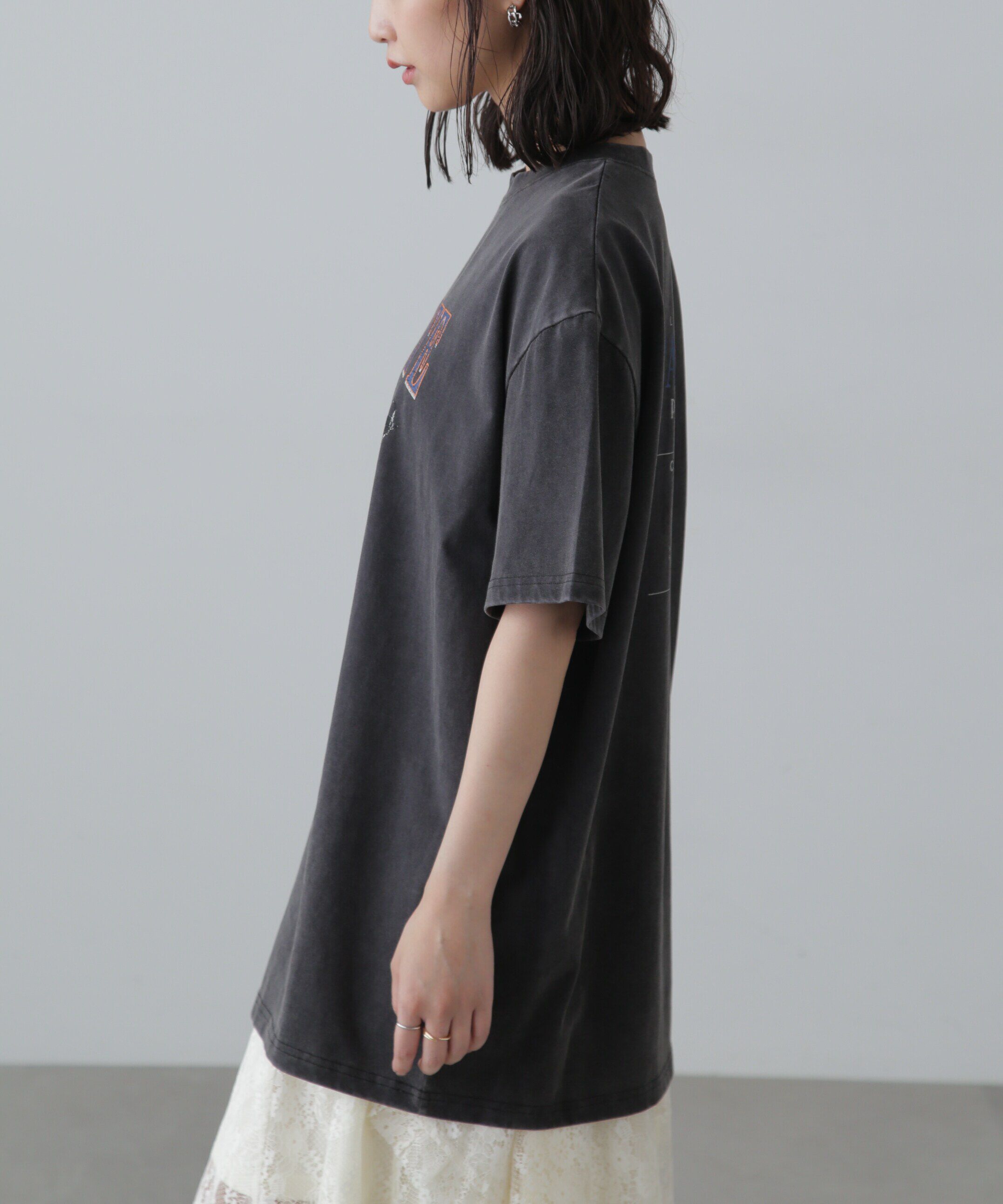  「ヴィンテージライクプリントTシャツ」|Tシャツ・カットソー|