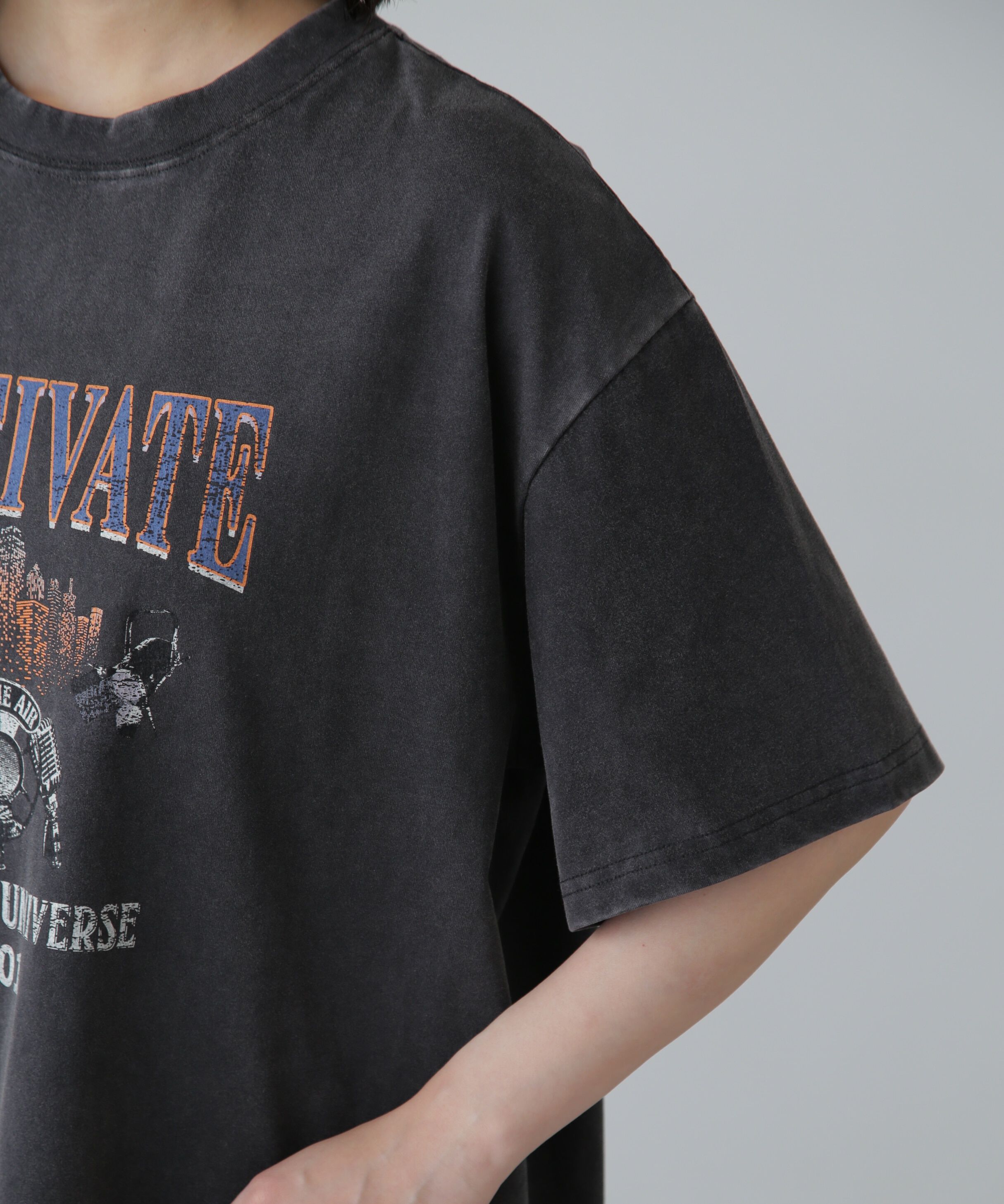  「ヴィンテージライクプリントTシャツ」|Tシャツ・カットソー|