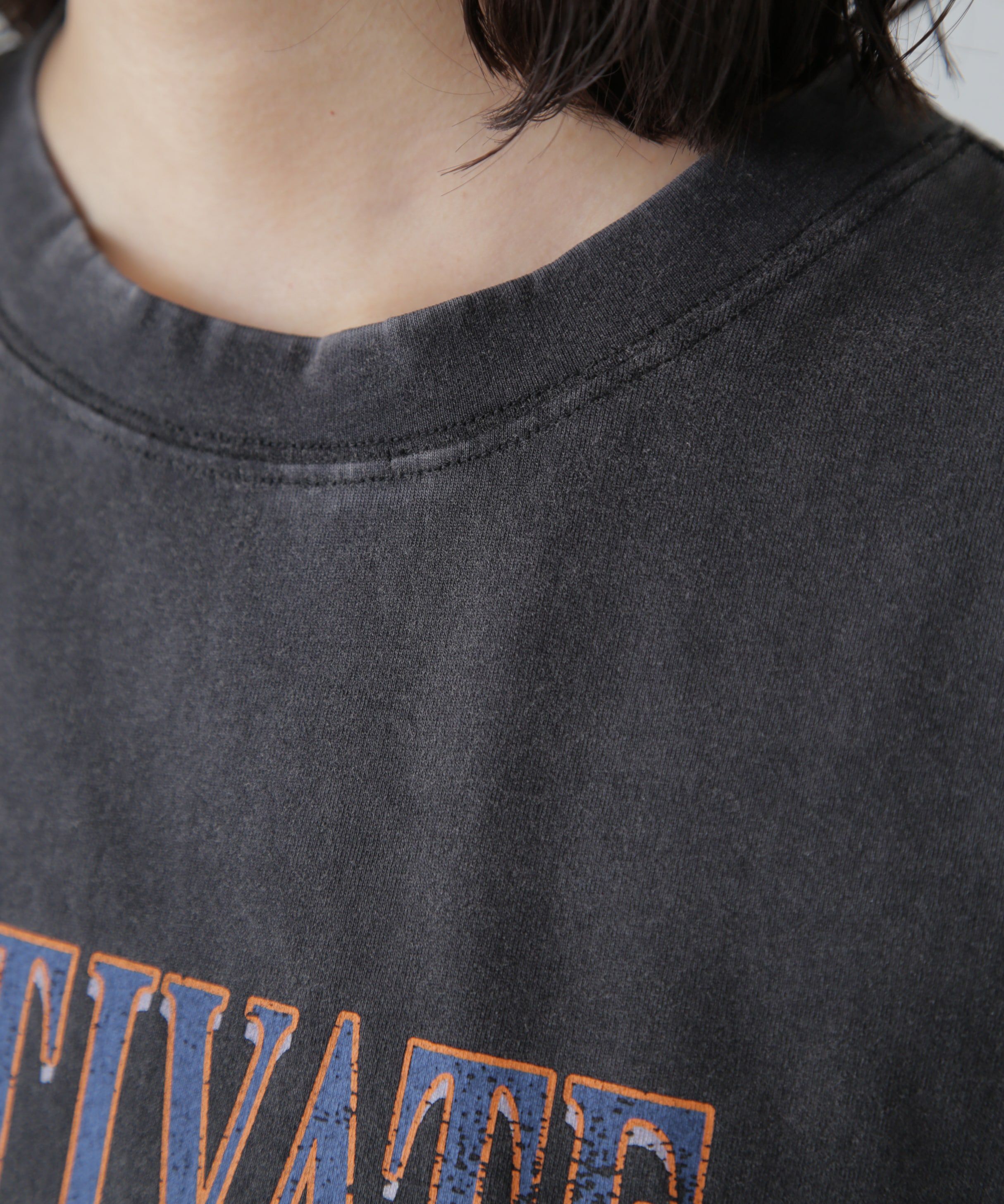  「ヴィンテージライクプリントTシャツ」|Tシャツ・カットソー|