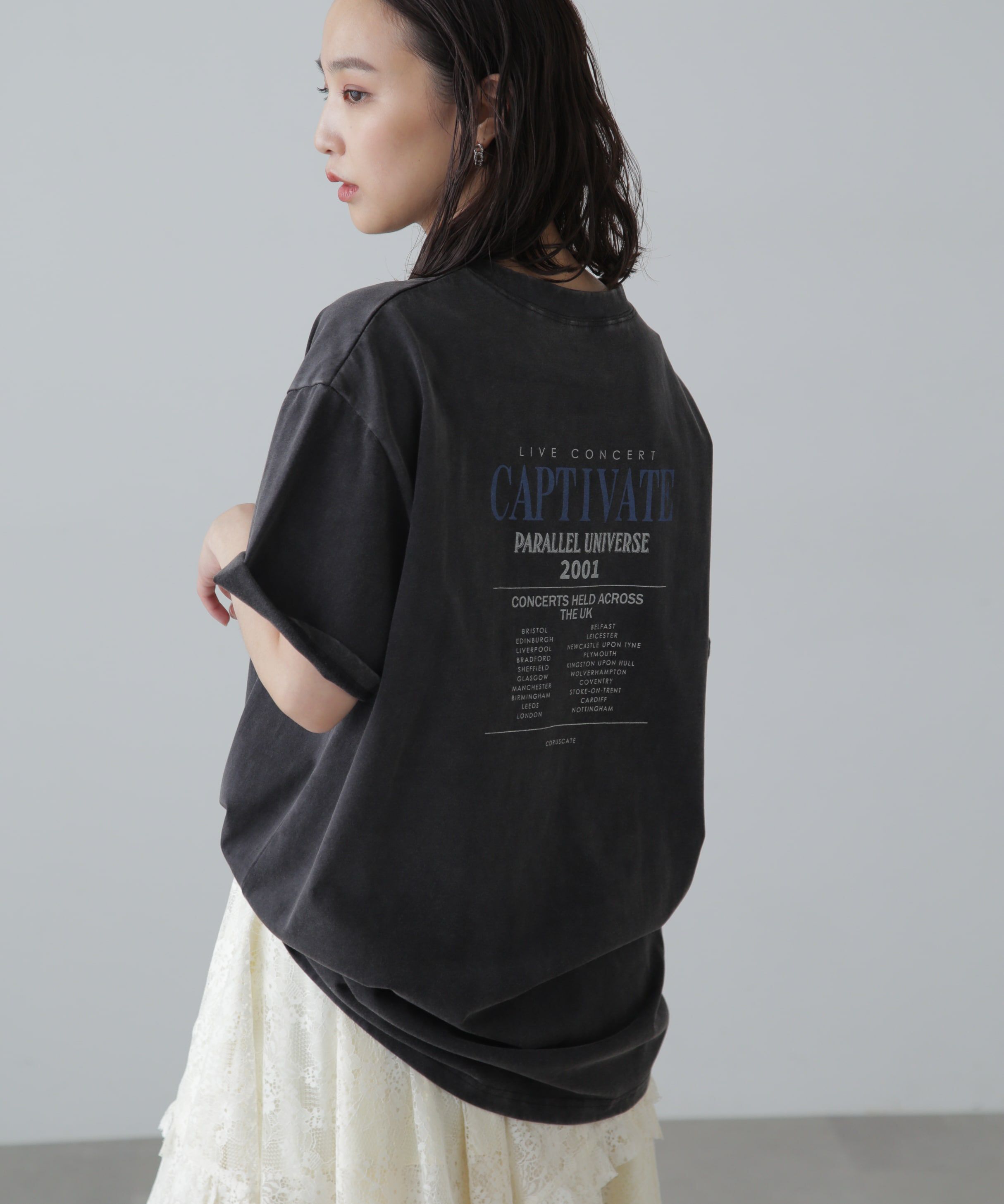  「ヴィンテージライクプリントTシャツ」|Tシャツ・カットソー|