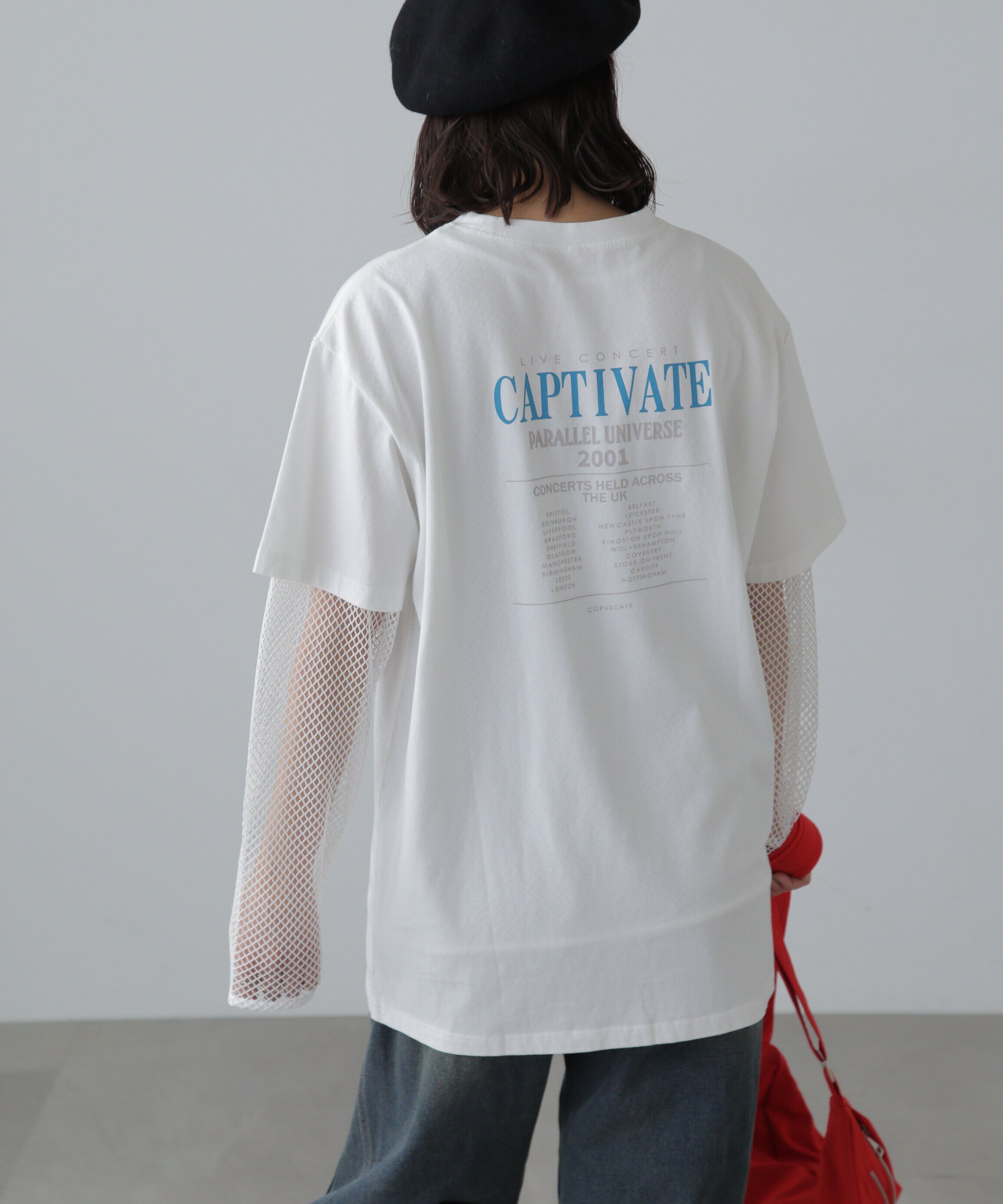  「ヴィンテージライクプリントTシャツ」|Tシャツ・カットソー|